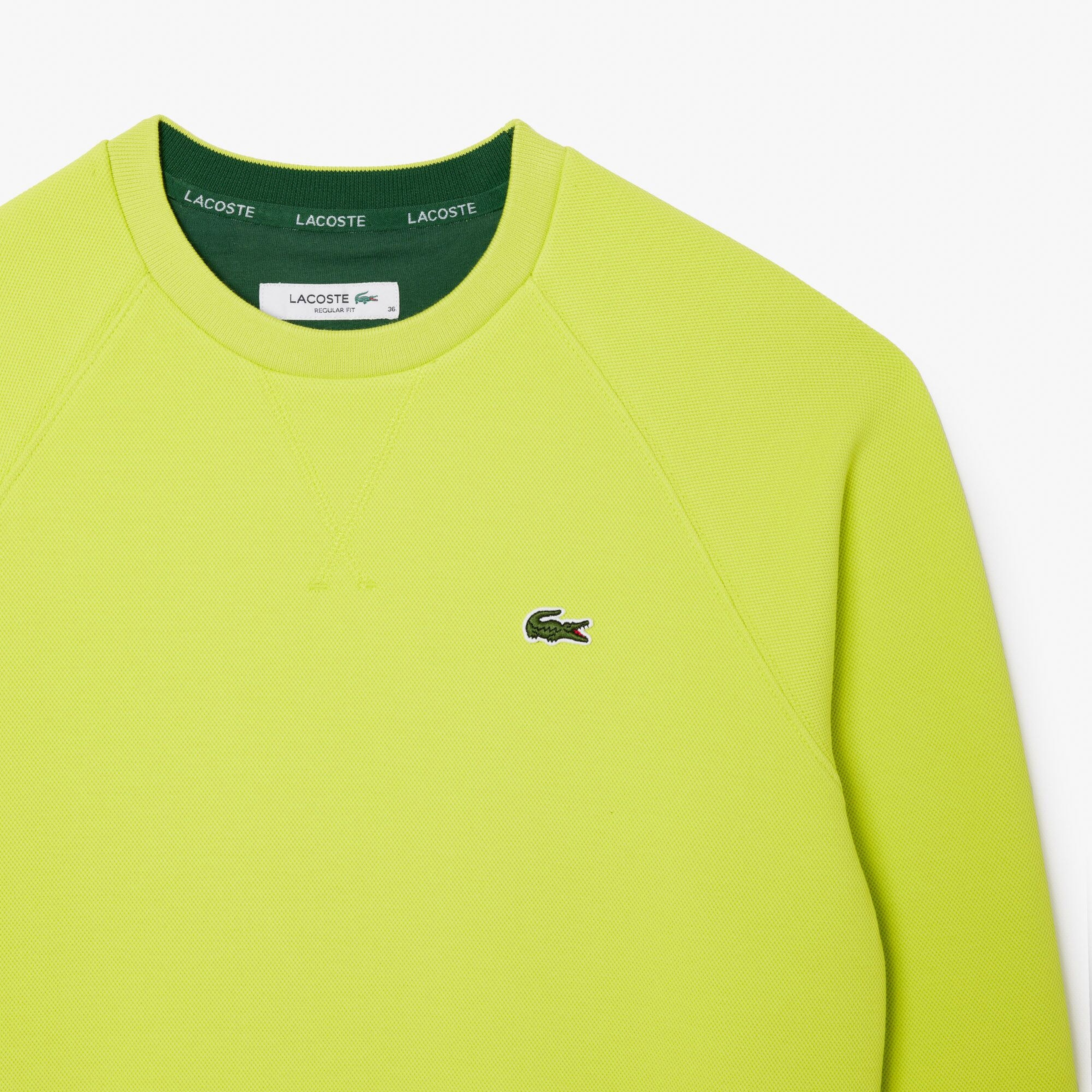 Kadın Regular Fit Bisiklet Yaka Sarı Sweatshirt