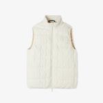 Kadın Regular Fit Dik Yaka Kapitone Çift Taraflı Beyaz Yelek