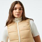 Kadın Regular Fit Dik Yaka Kapitone Çift Taraflı Beyaz Yelek