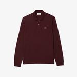 Lacoste L.12.12 Erkek Classic Fit Uzun Kollu Bordo Polo