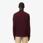 Lacoste L.12.12 Erkek Classic Fit Uzun Kollu Bordo Polo