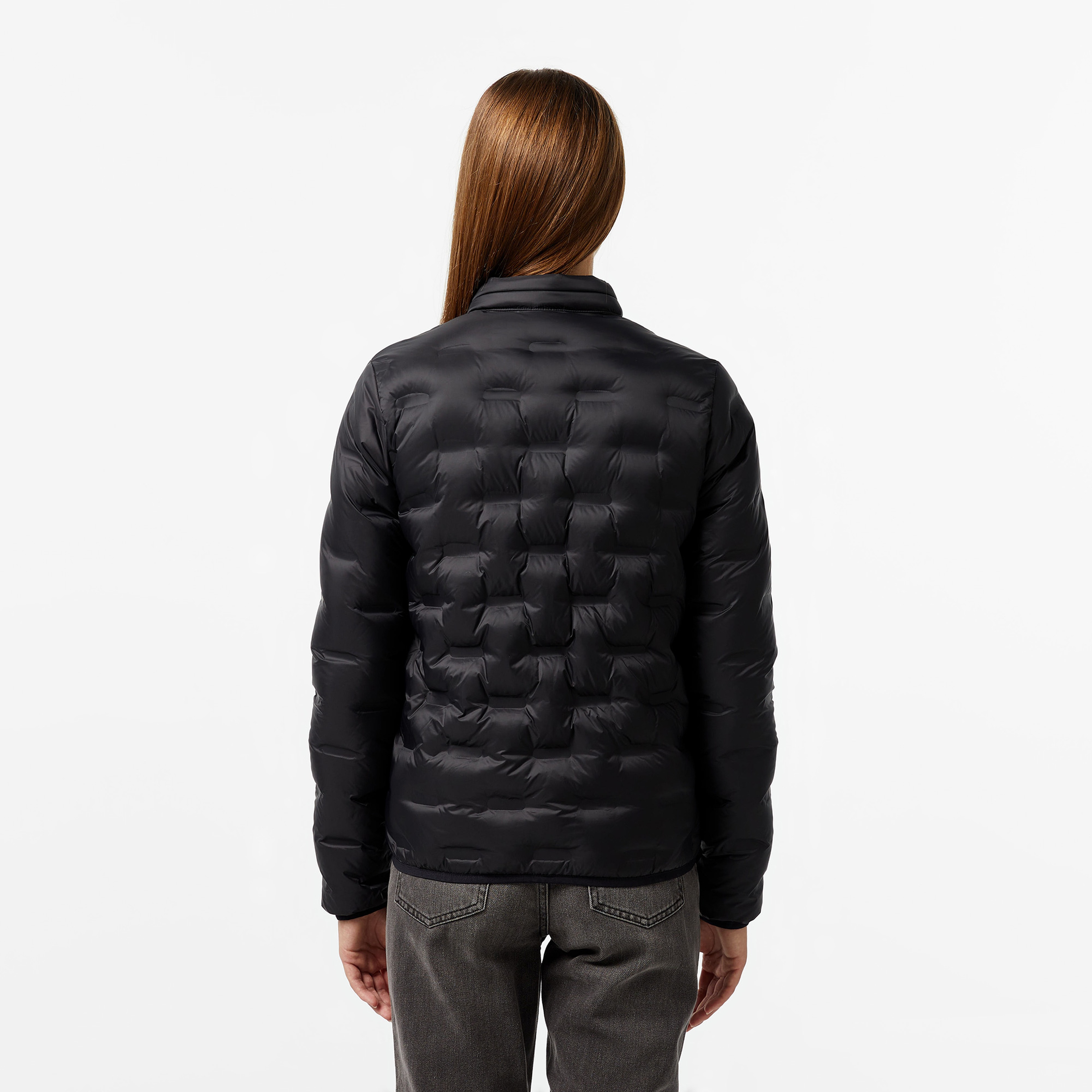 Kadın Regular Fit Kapüşonlu Kapitone Siyah Mont