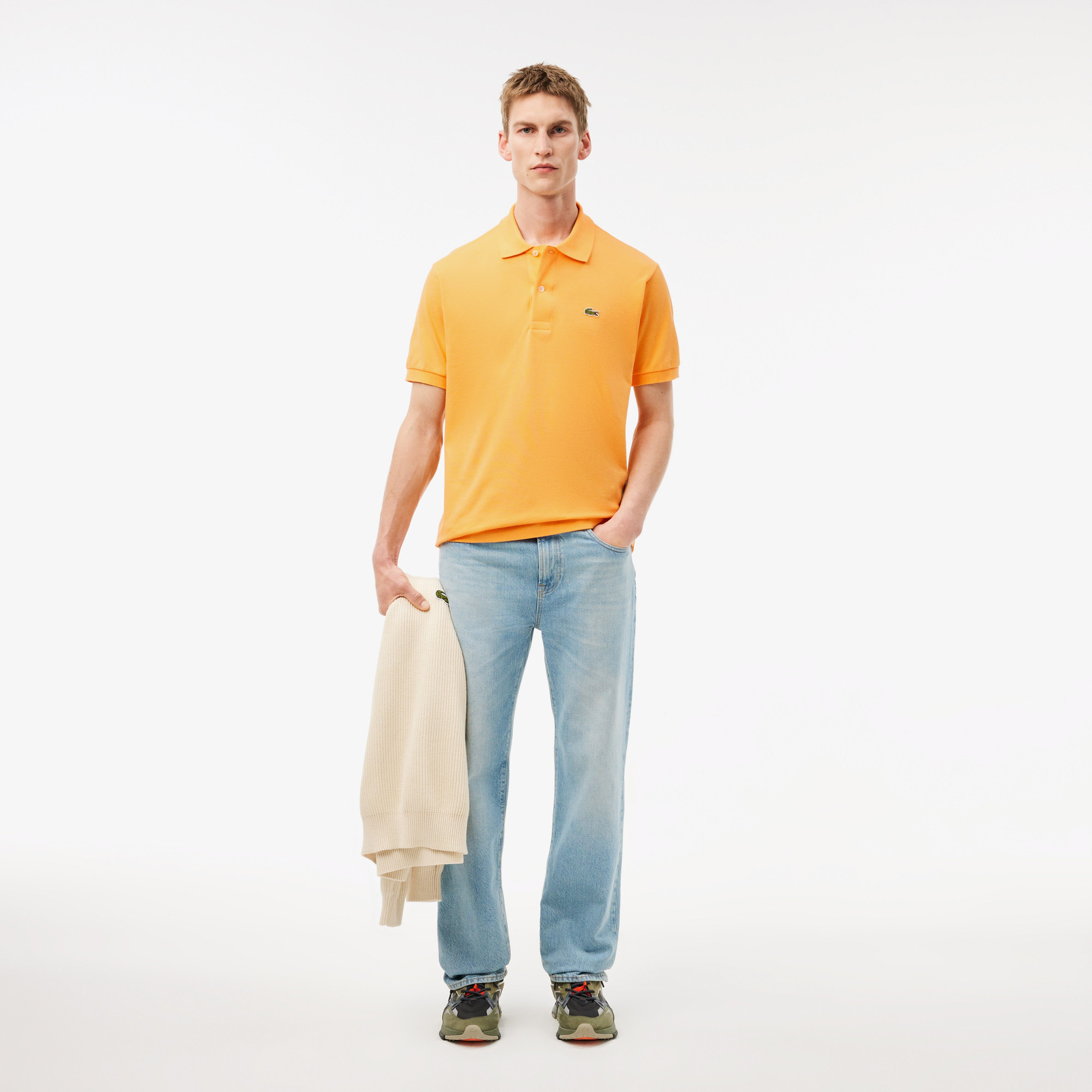 L.12.12 Erkek Classic Fit Turuncu Polo