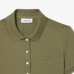 Kadın Slim Fit Haki Polo