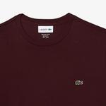 Erkek Regular Fit Bisiklet Yaka Bordo T-Shirt