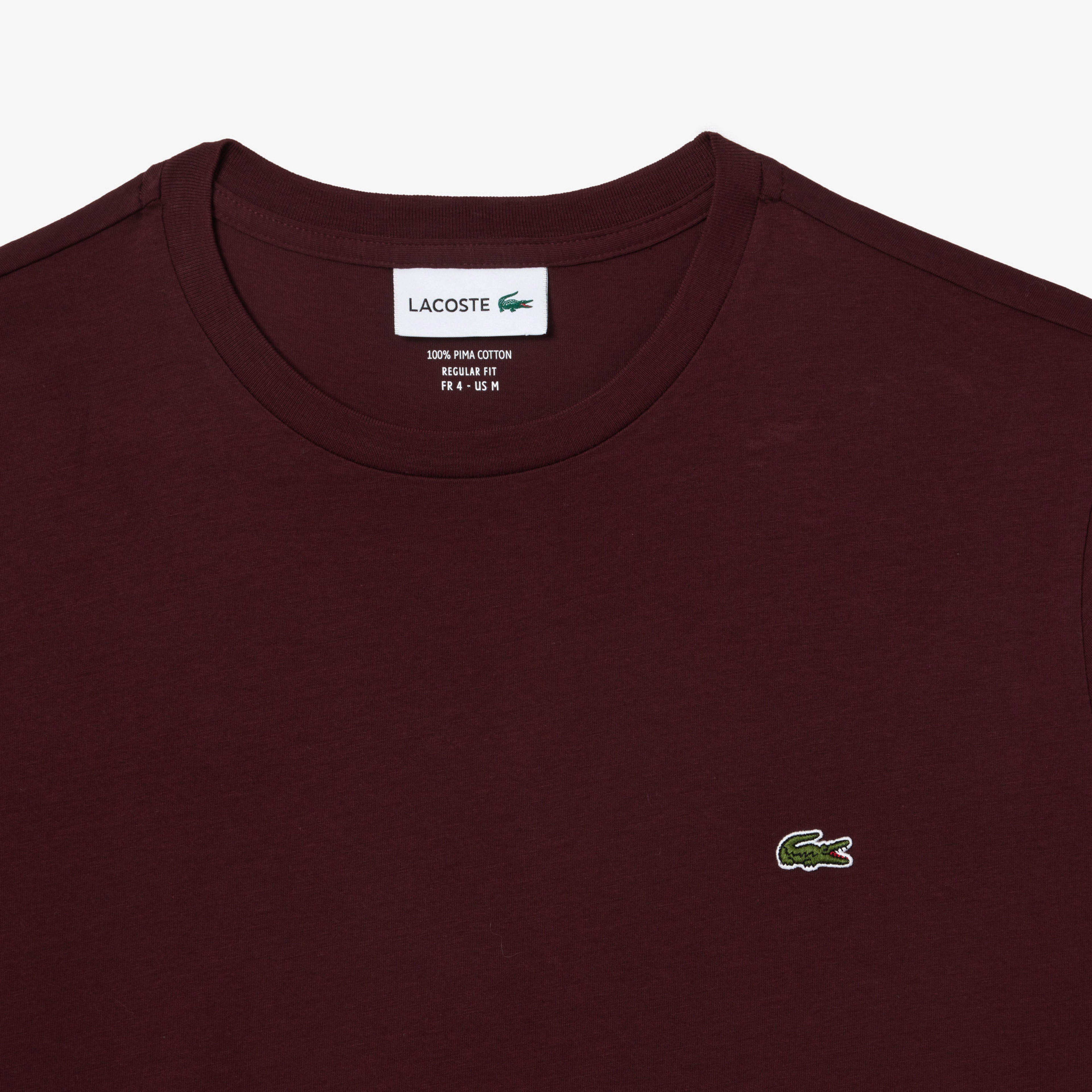 Erkek Regular Fit Bisiklet Yaka Bordo T-Shirt
