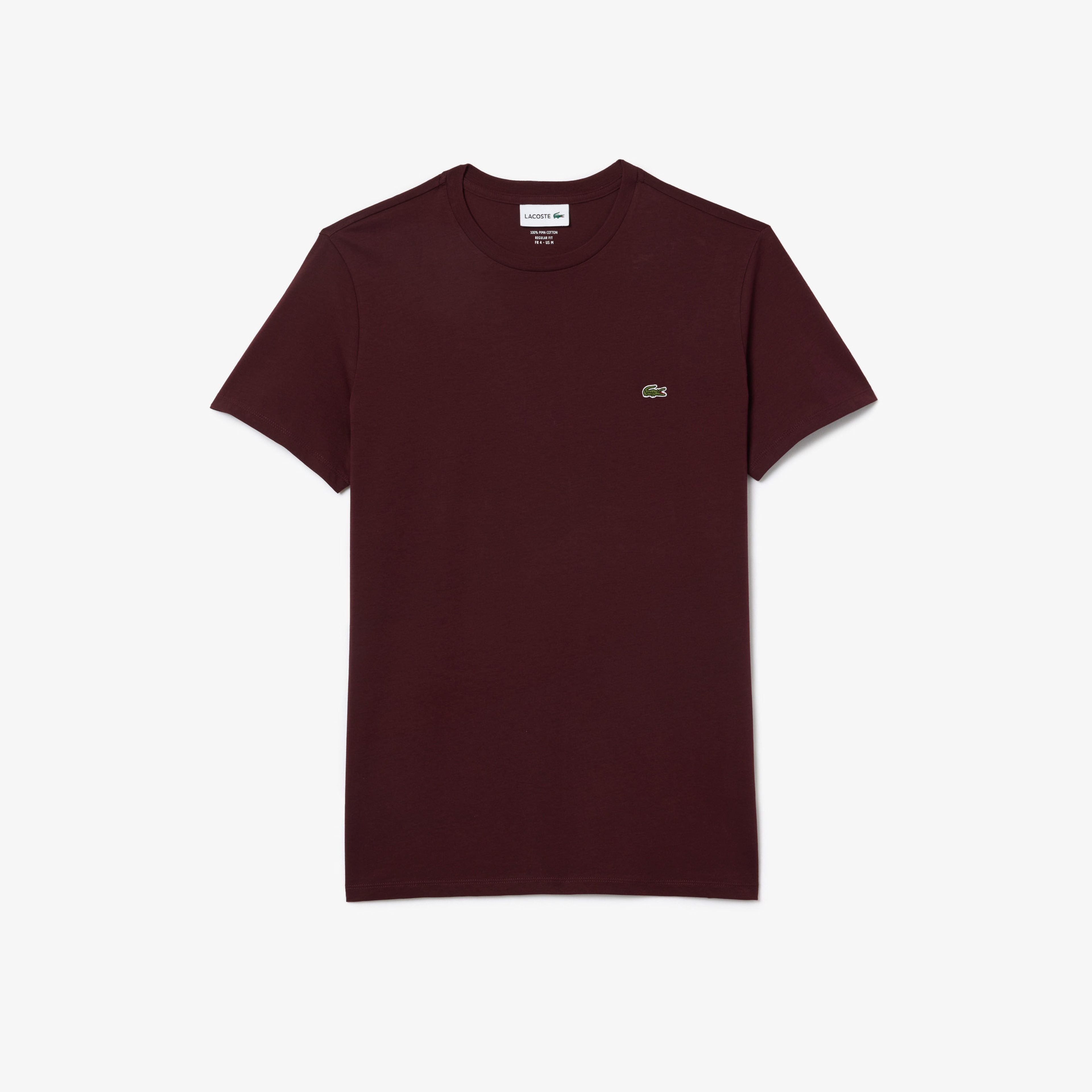 Erkek Regular Fit Bisiklet Yaka Bordo T-Shirt
