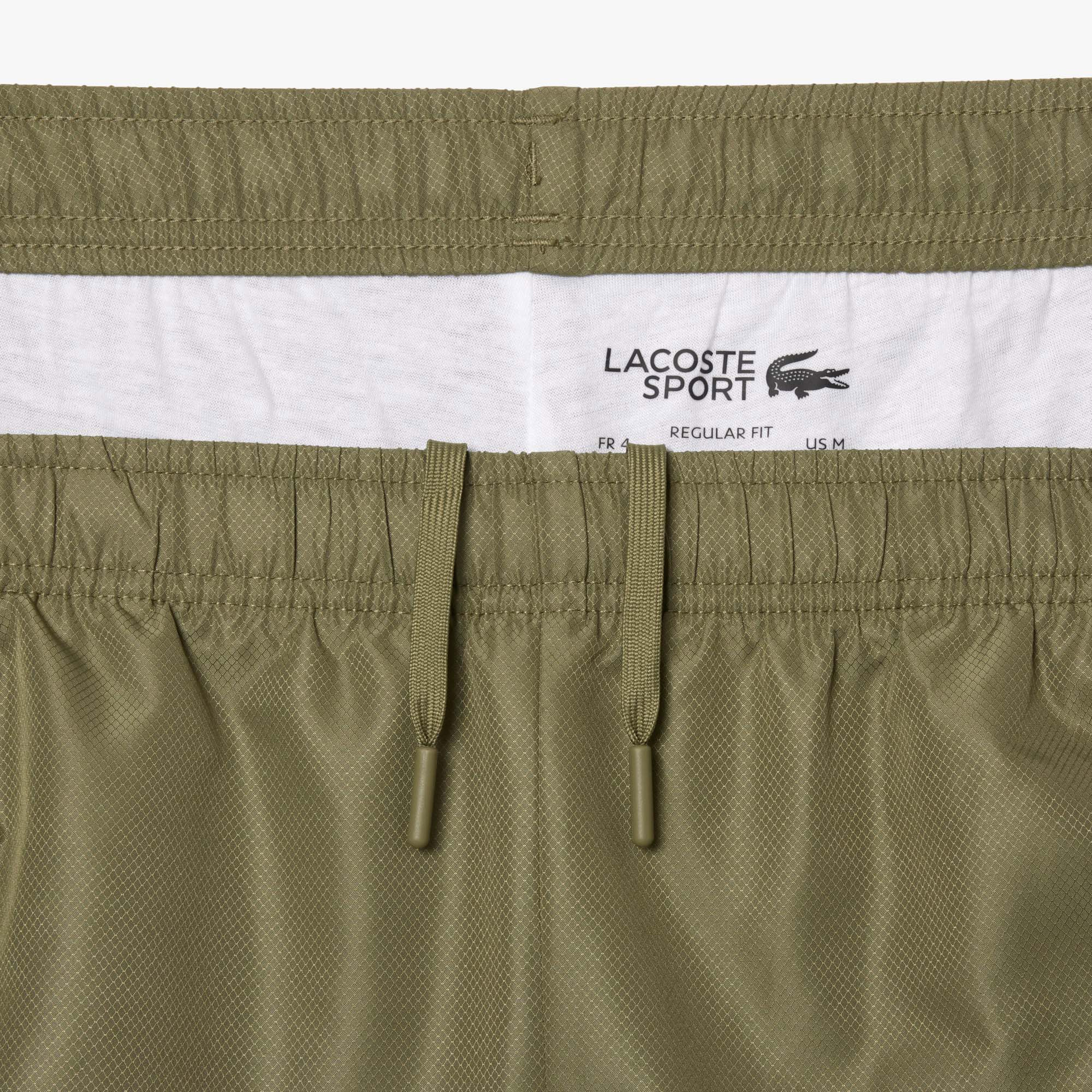 Erkek Regular Fit Fermuarlı Yaka Baskılı Haki Eşofman Takımı