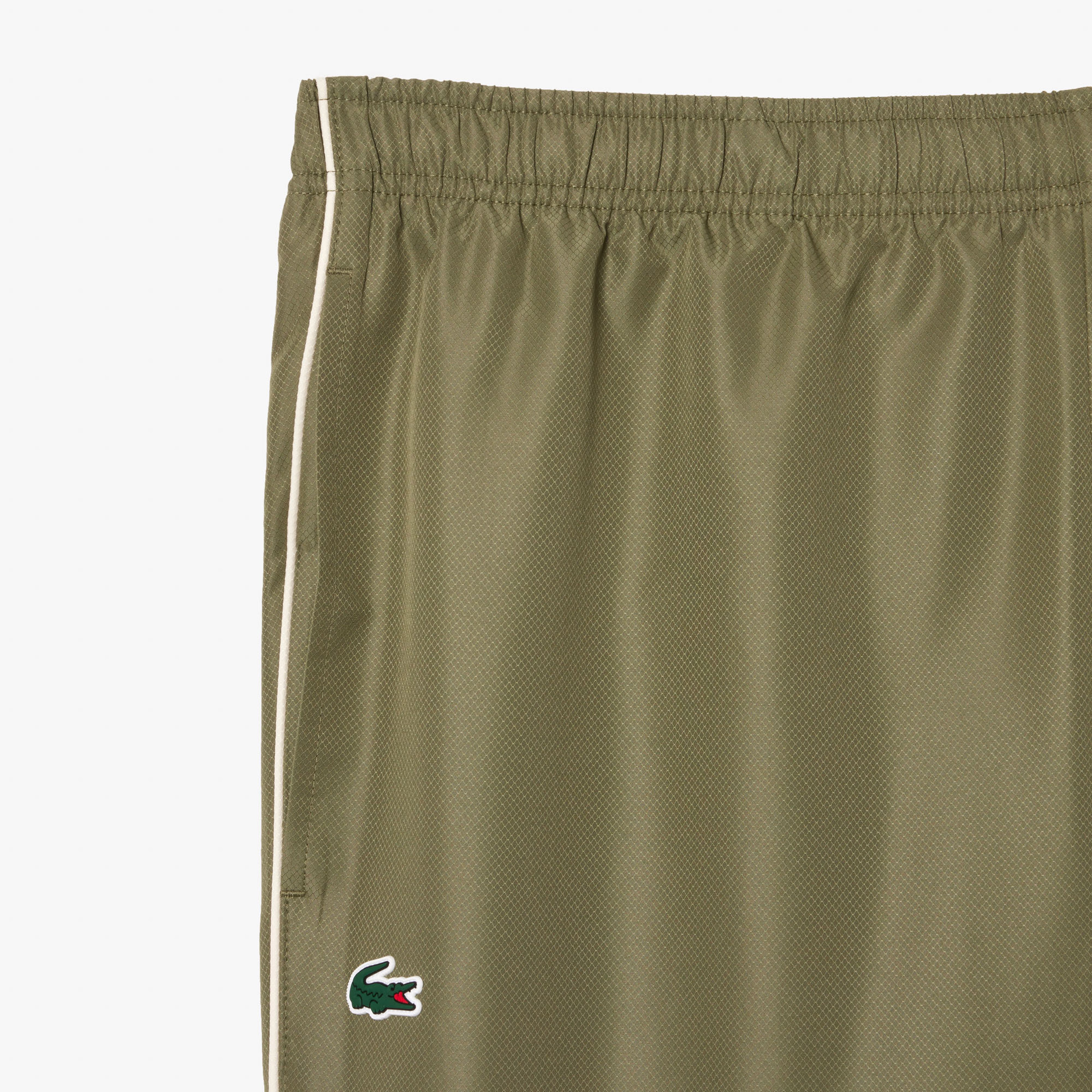 Erkek Regular Fit Fermuarlı Yaka Baskılı Haki Eşofman Takımı