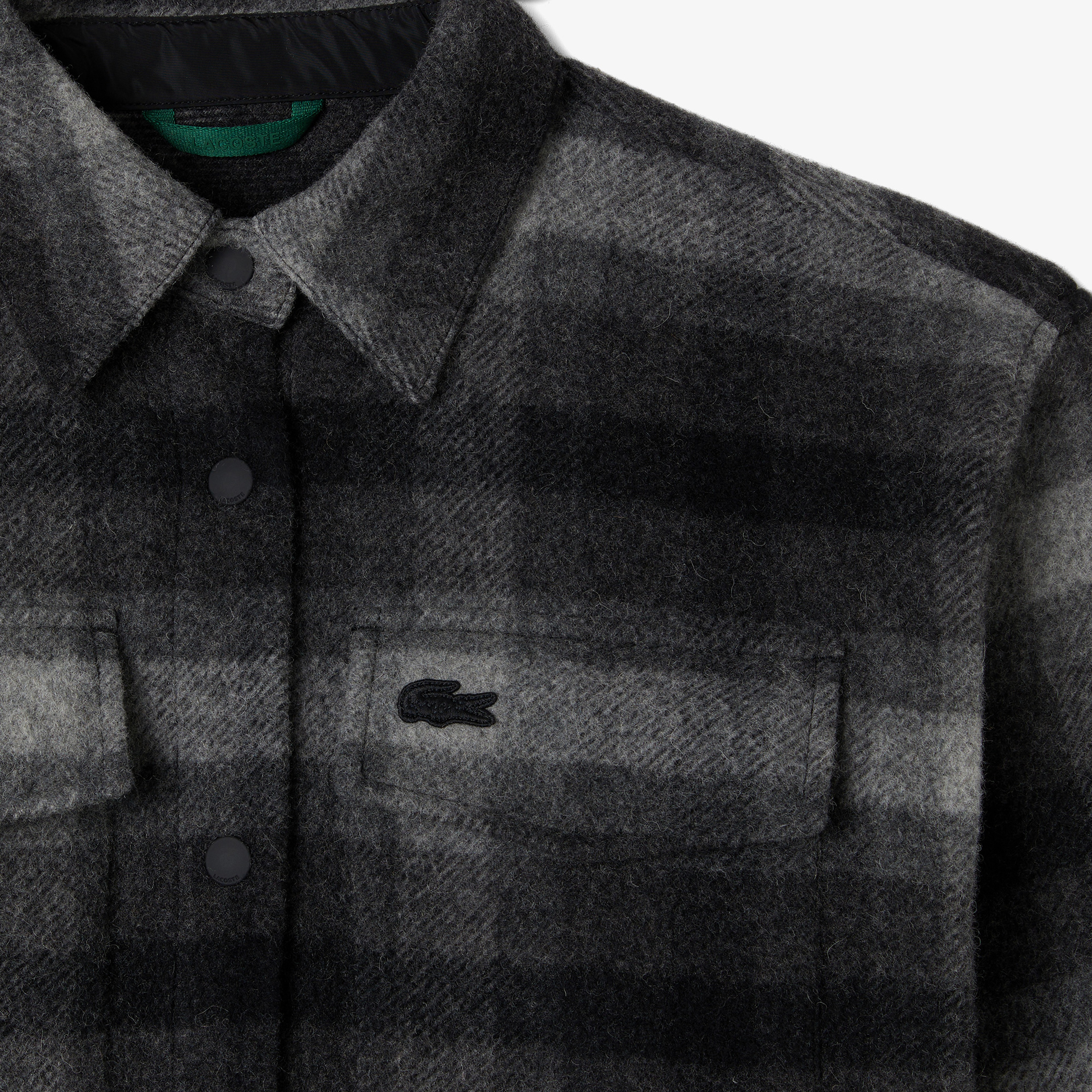 Kadın Relaxed Fit Gömlek Yaka Siyah Ceket