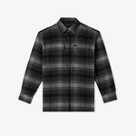 Kadın Relaxed Fit Gömlek Yaka Siyah Ceket