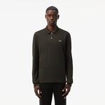 L.12.12 Erkek Classic Fit Uzun Kollu Haki Polo