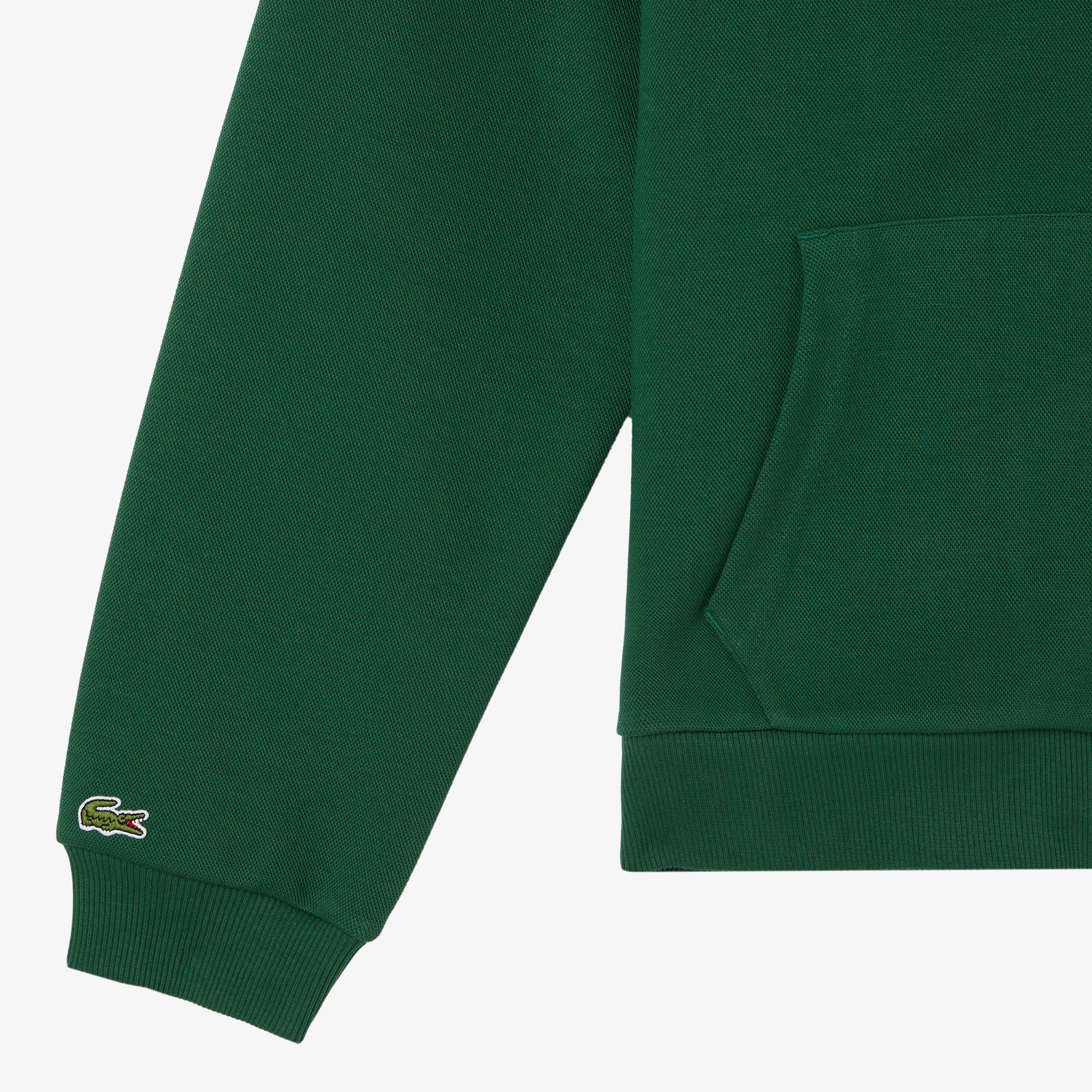 Erkek Relaxed Fit Kapüşonlu Baskılı Yeşil Sweatshirt