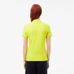 Kadın Slim Fit Sarı Polo