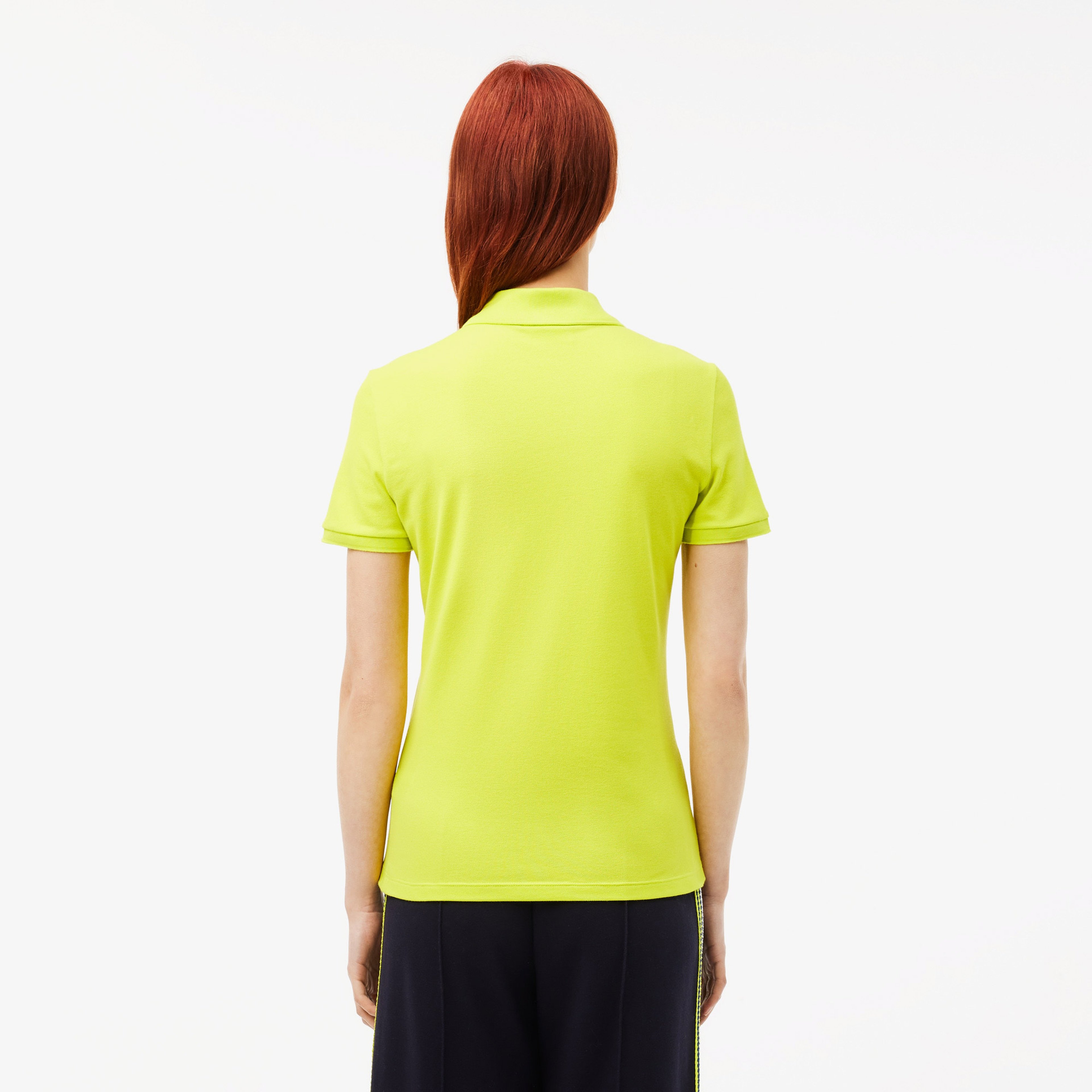 Kadın Slim Fit Sarı Polo