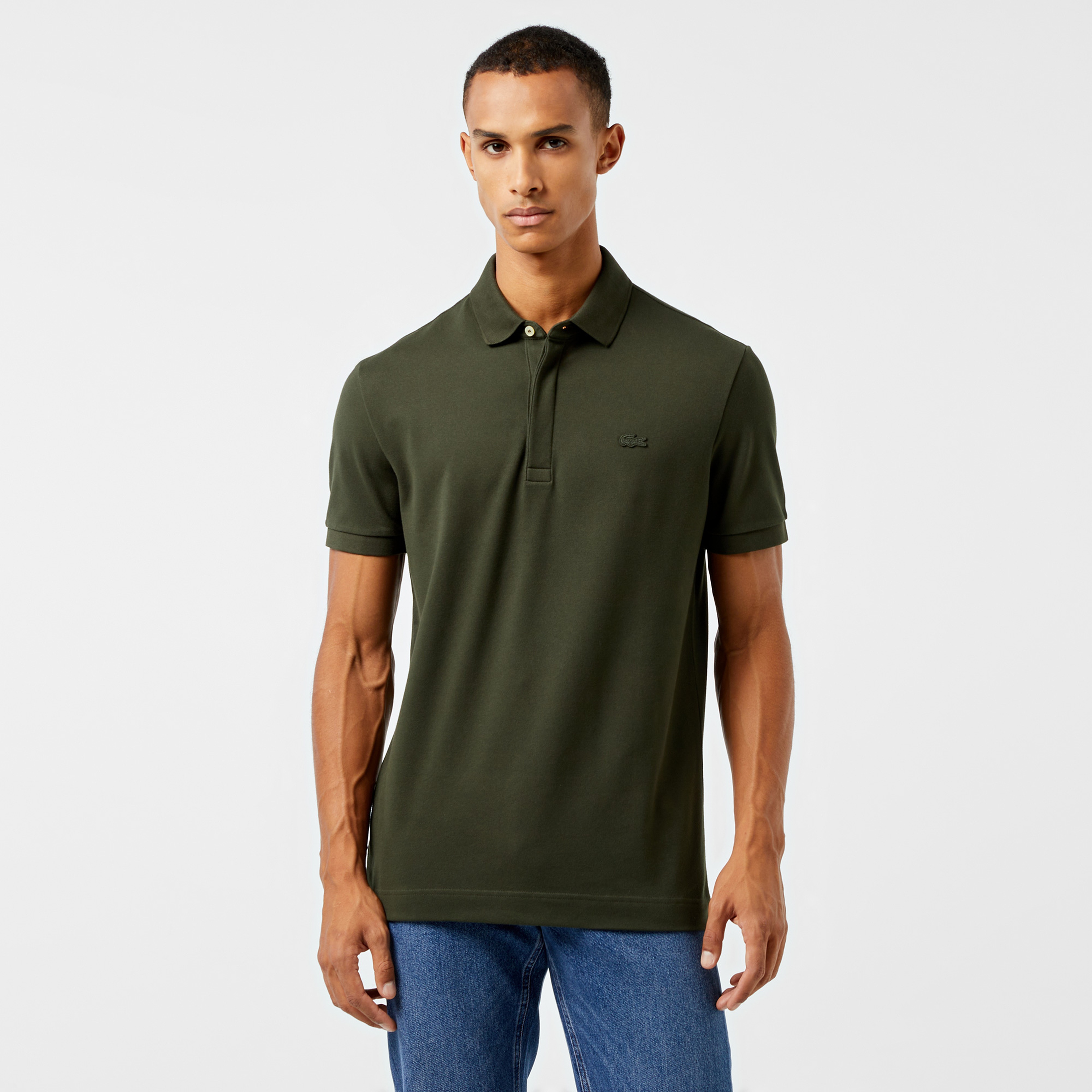 Erkek Regular Fit Haki Paris Polo