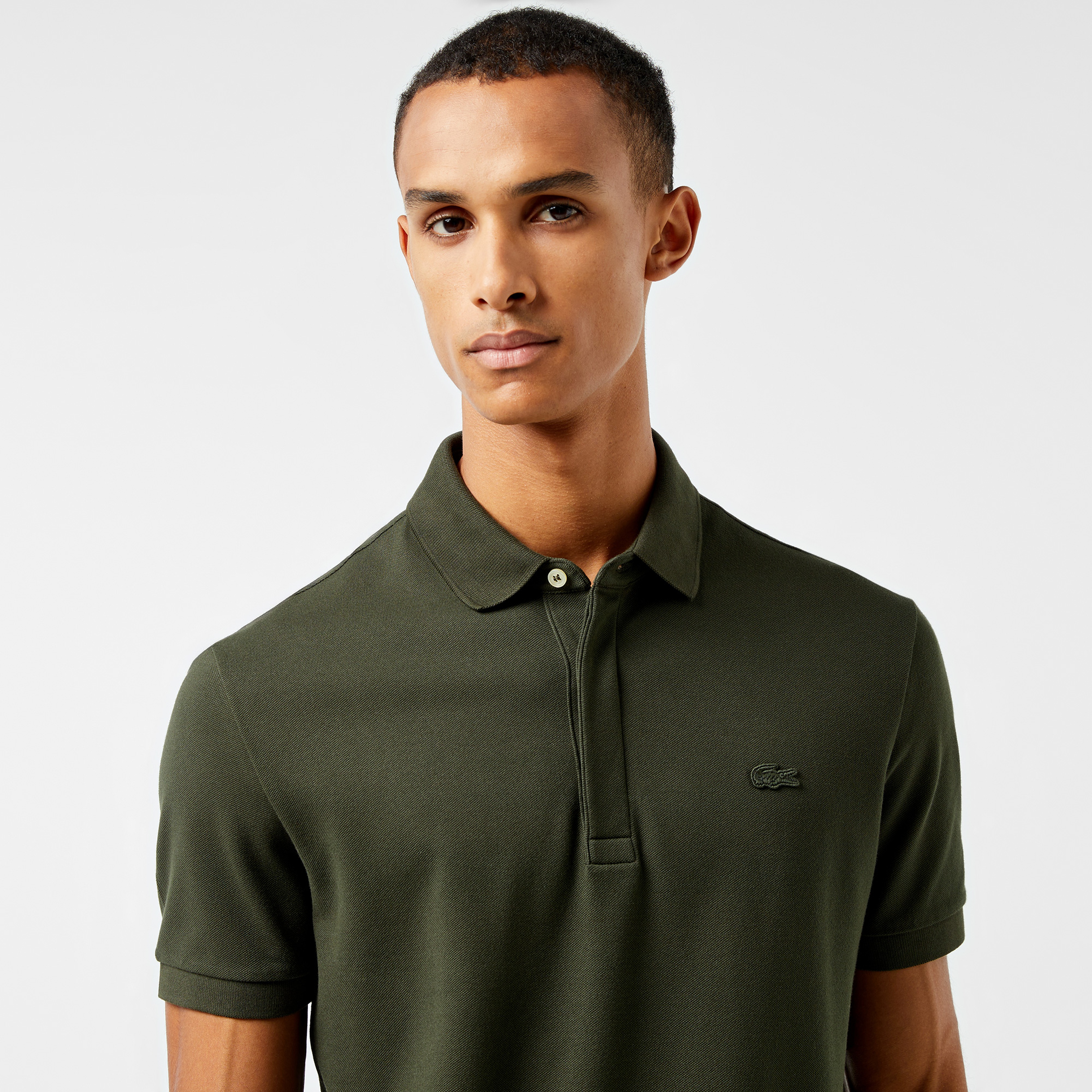 Erkek Regular Fit Haki Paris Polo