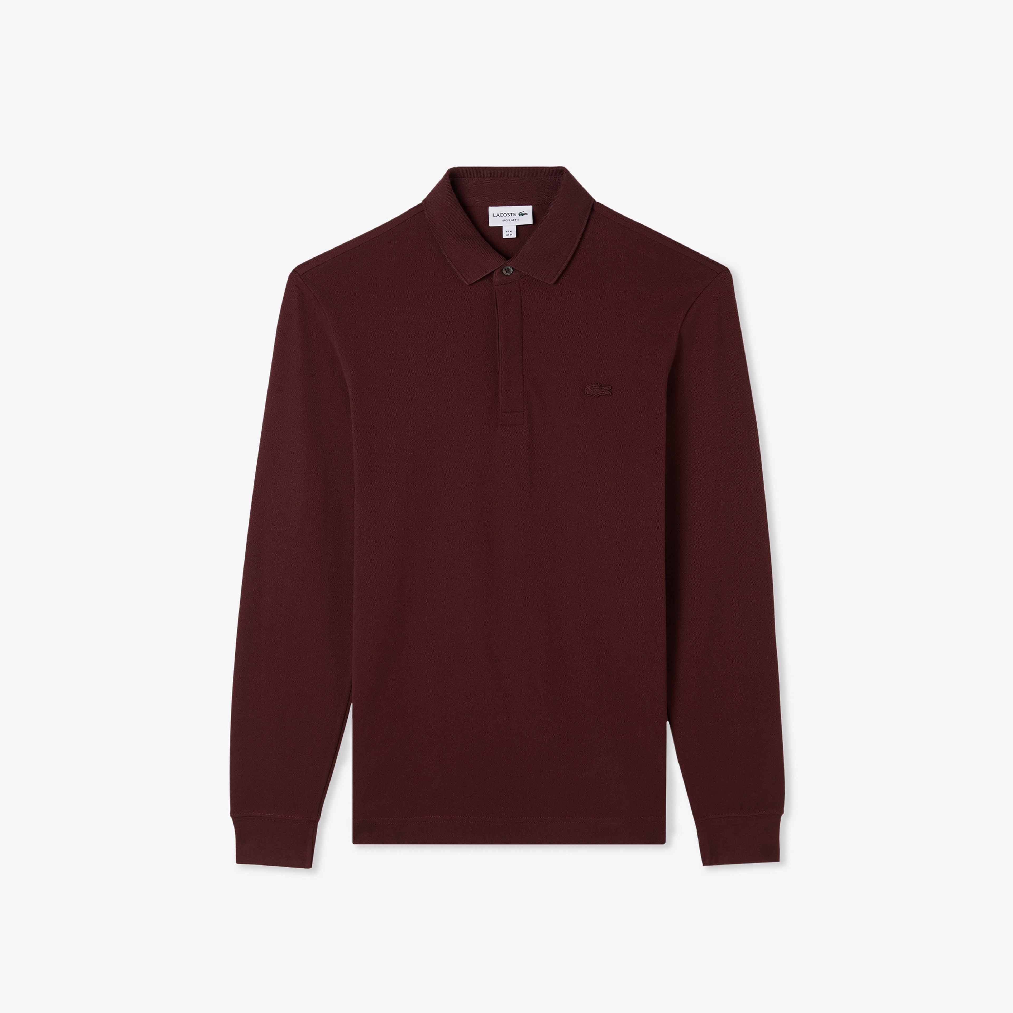Erkek Regular Fit Uzun Kollu Bordo Paris Polo