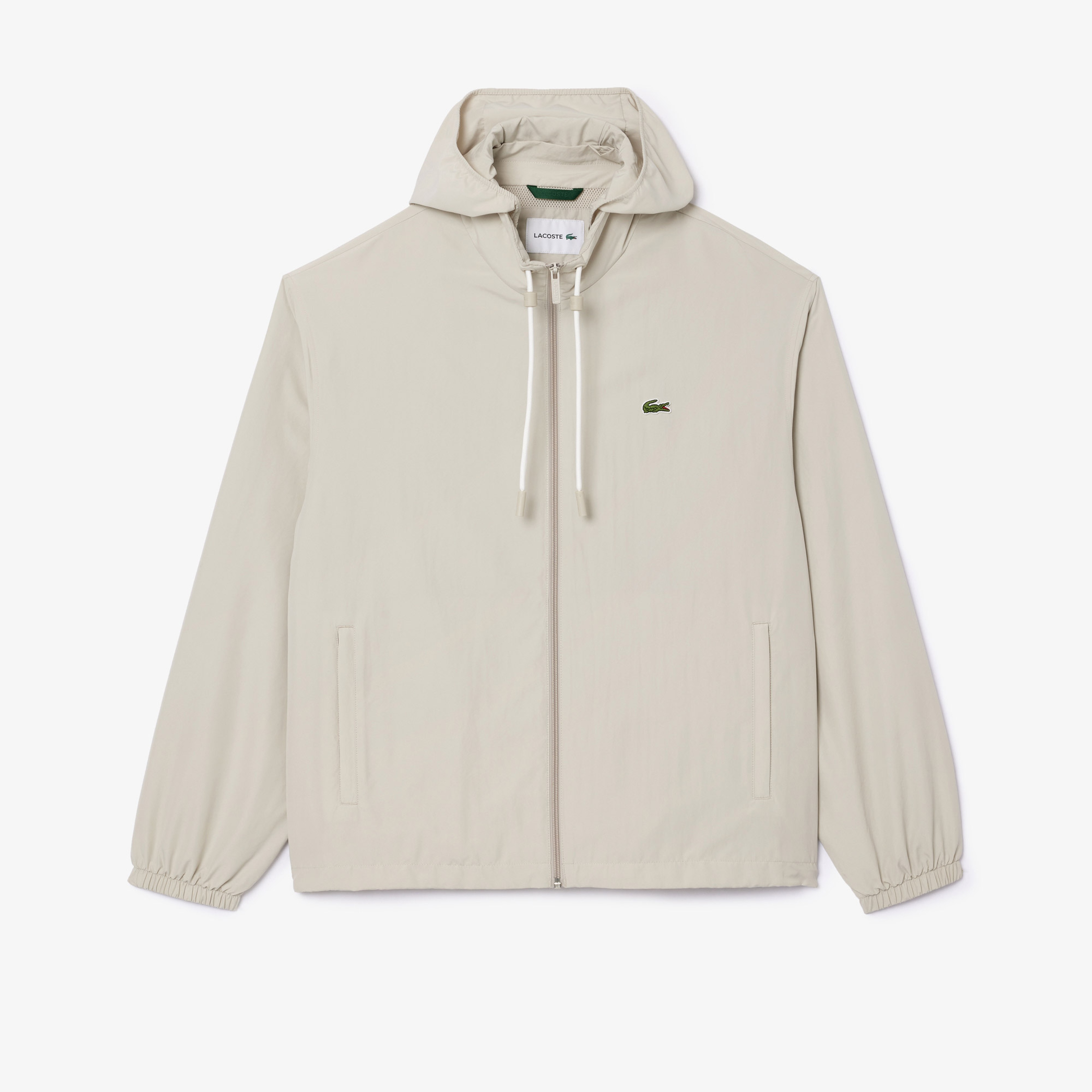 Erkek Regular Fit Kapüşonlu Gri Yağmurluk