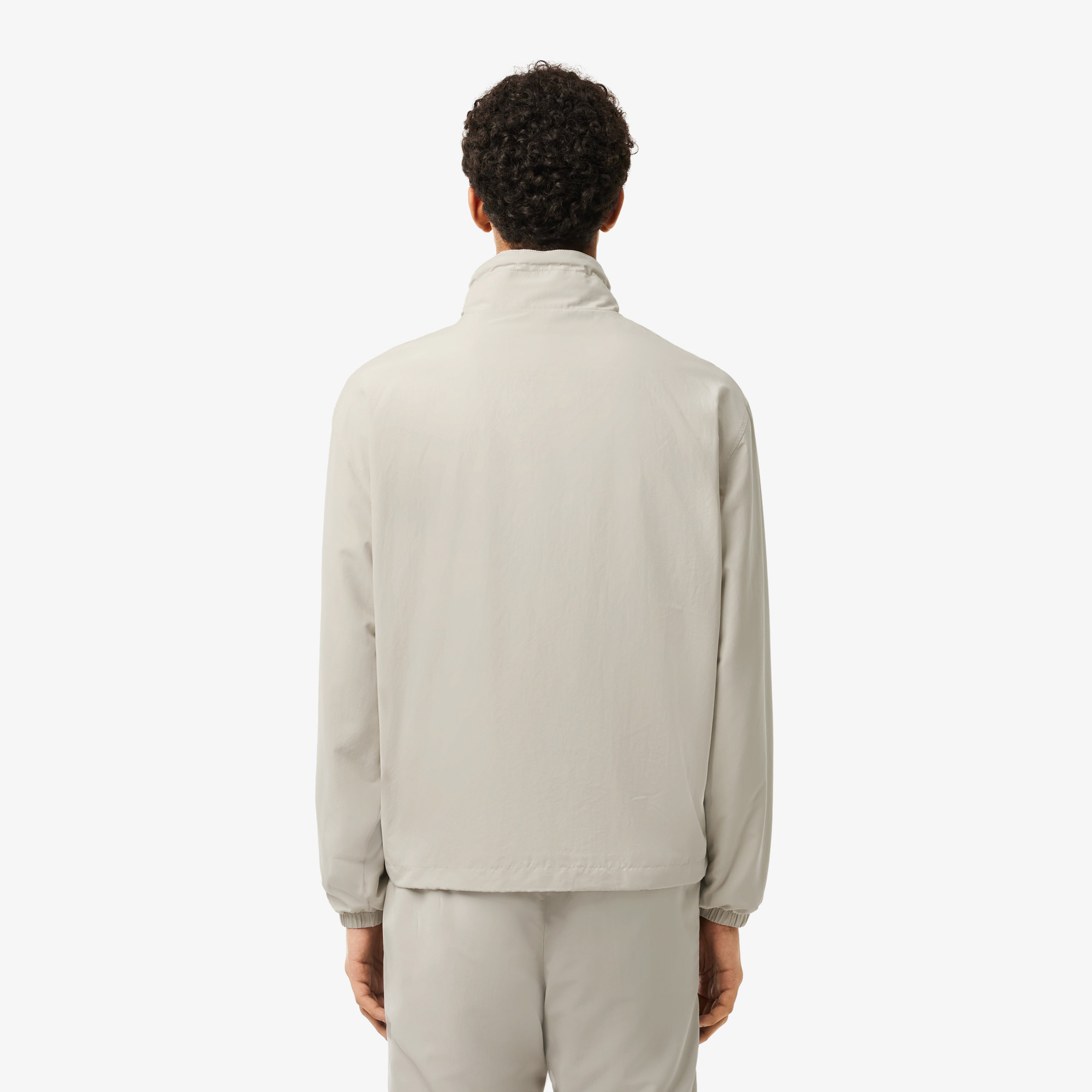 Erkek Regular Fit Kapüşonlu Gri Yağmurluk