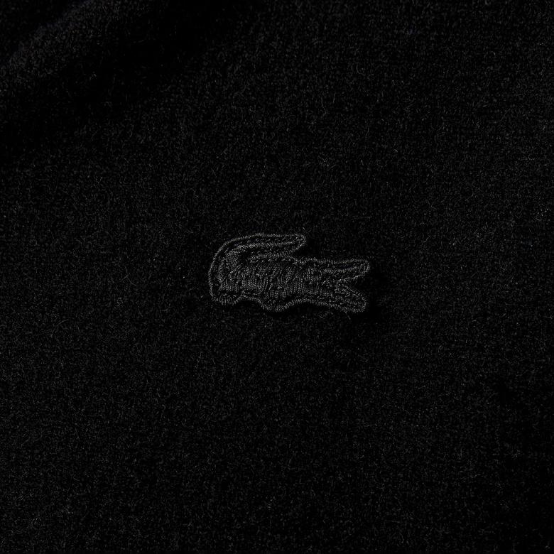 Kadın Relaxed Fit Kapüşonlu Siyah Hırka