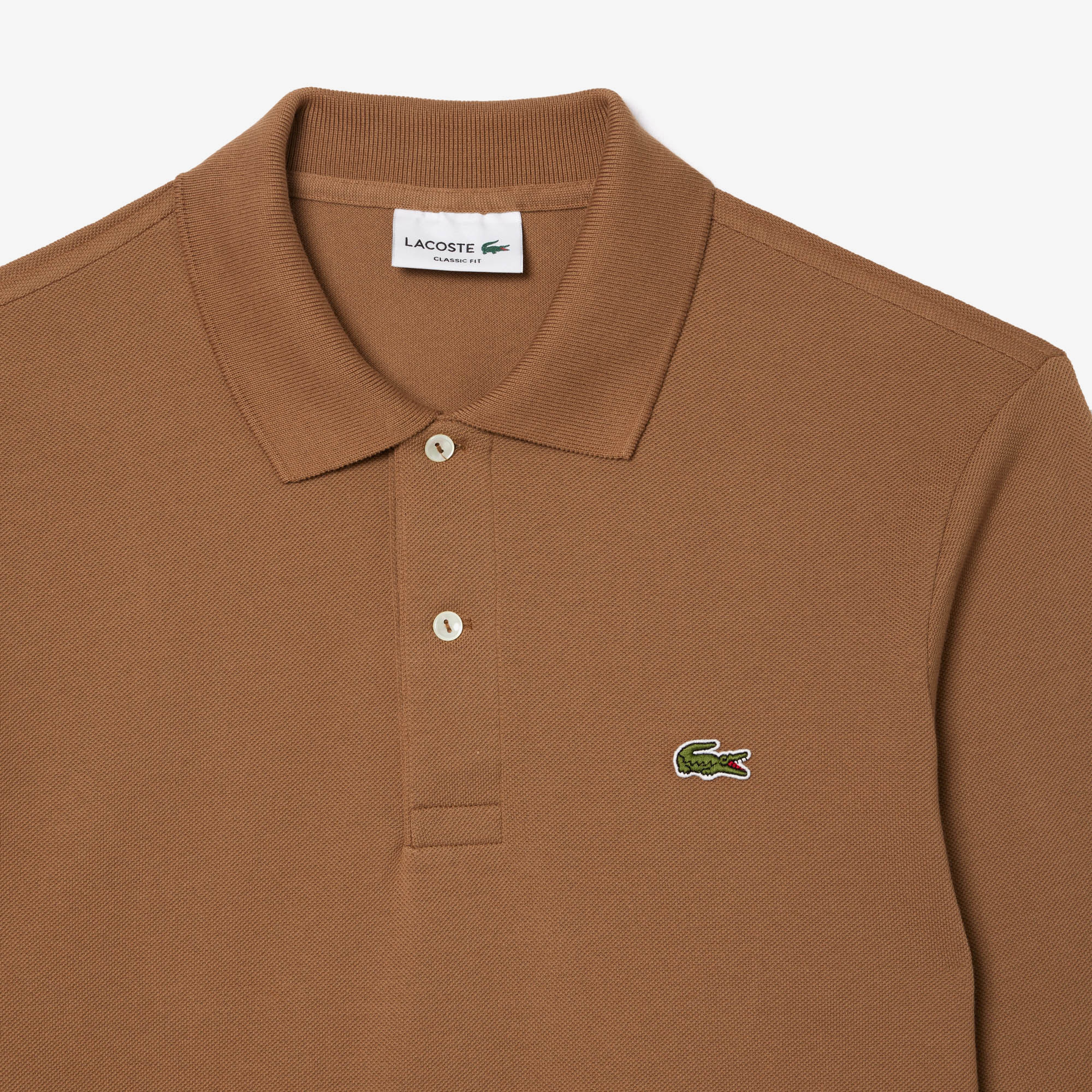 Lacoste L.12.12 Classic Fit Erkek Kahverengi Polo