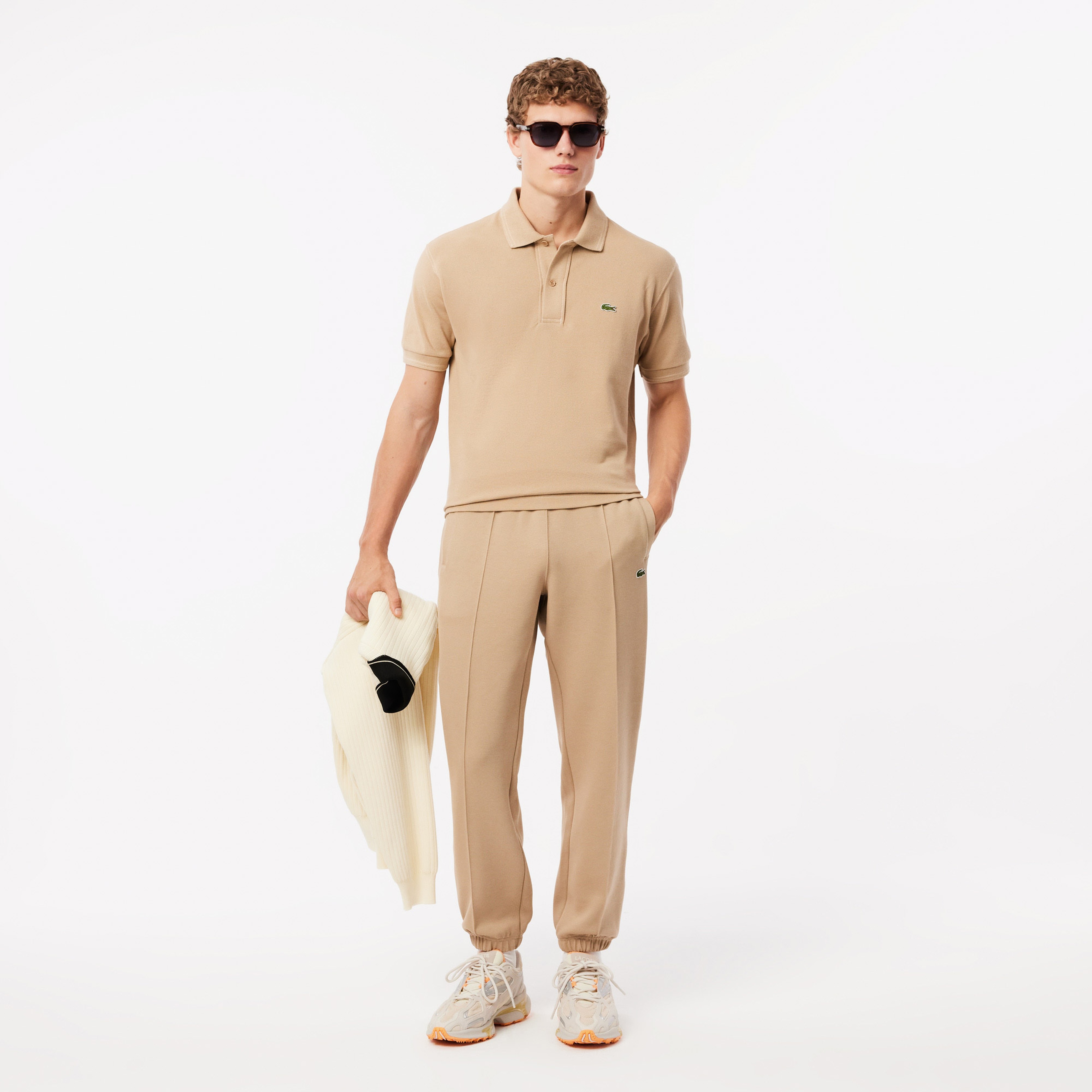 Erkek Regular Fit Bej Eşofman Altı