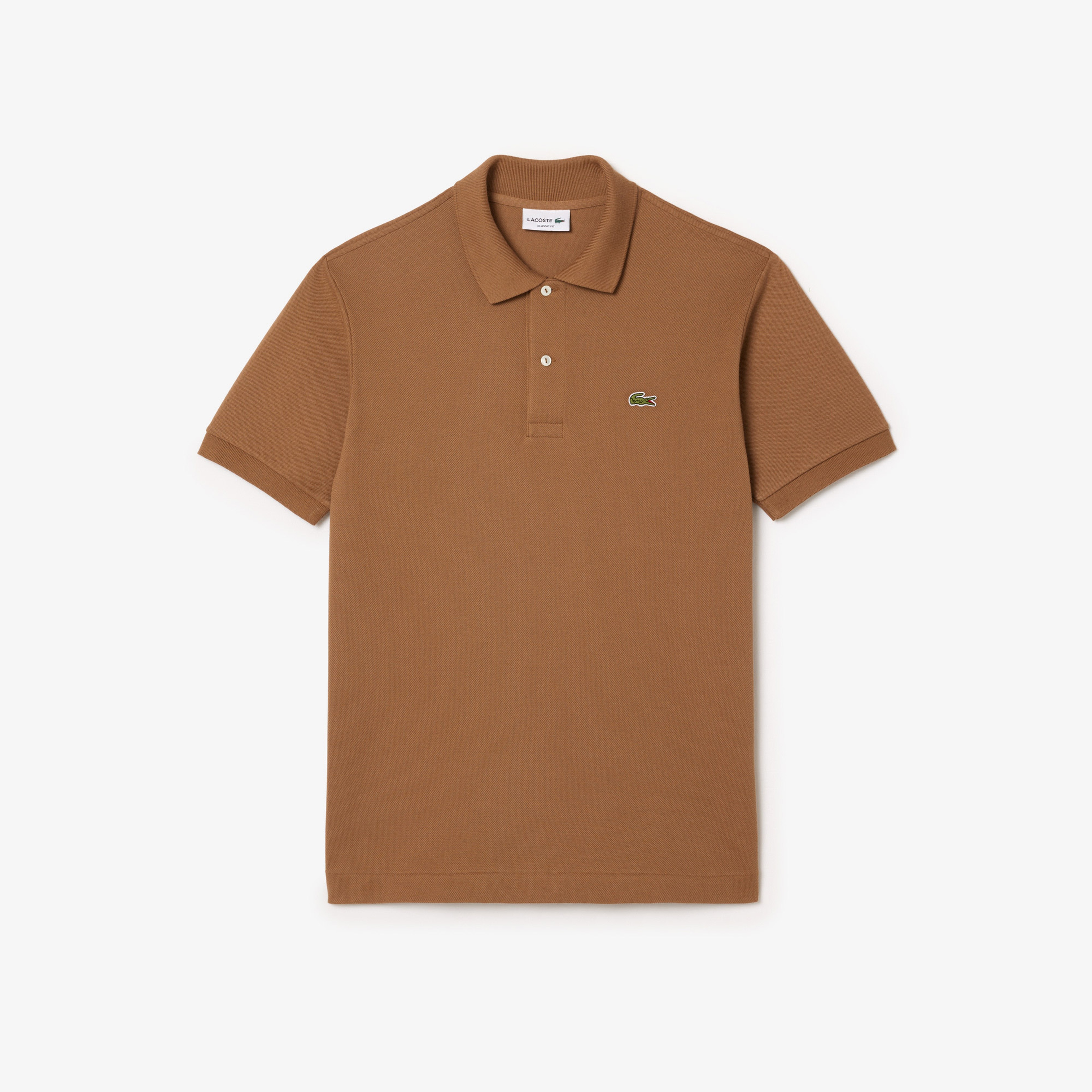 L.12.12 Erkek Classic Fit Kahverengi Polo