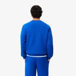 Erkek Classic Fit Bisiklet Yaka Mavi Sweatshirt