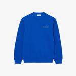 Erkek Classic Fit Bisiklet Yaka Mavi Sweatshirt