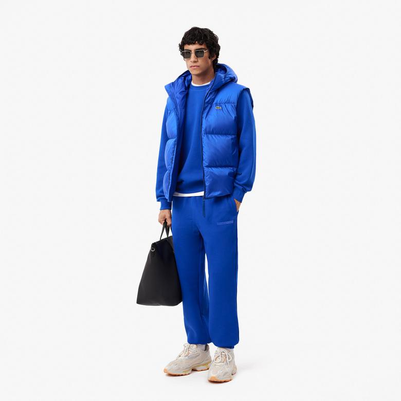 Erkek Classic Fit Bisiklet Yaka Mavi Sweatshirt