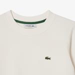 Kadın Regular Fit Bisiklet Yaka Beyaz Sweatshirt