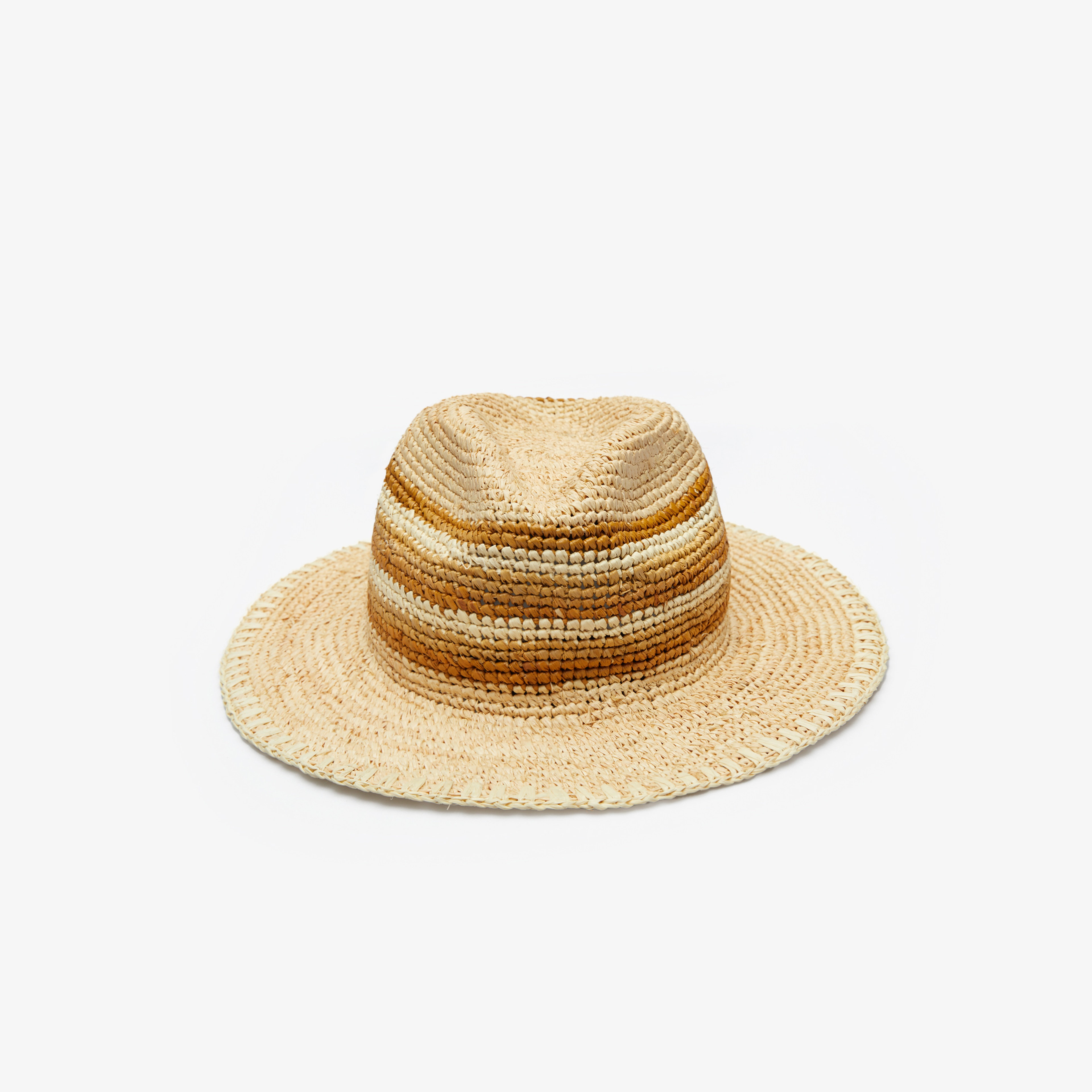 Manebi Handcrafted Raffia Panama Hat Unisex Bej Şapka
