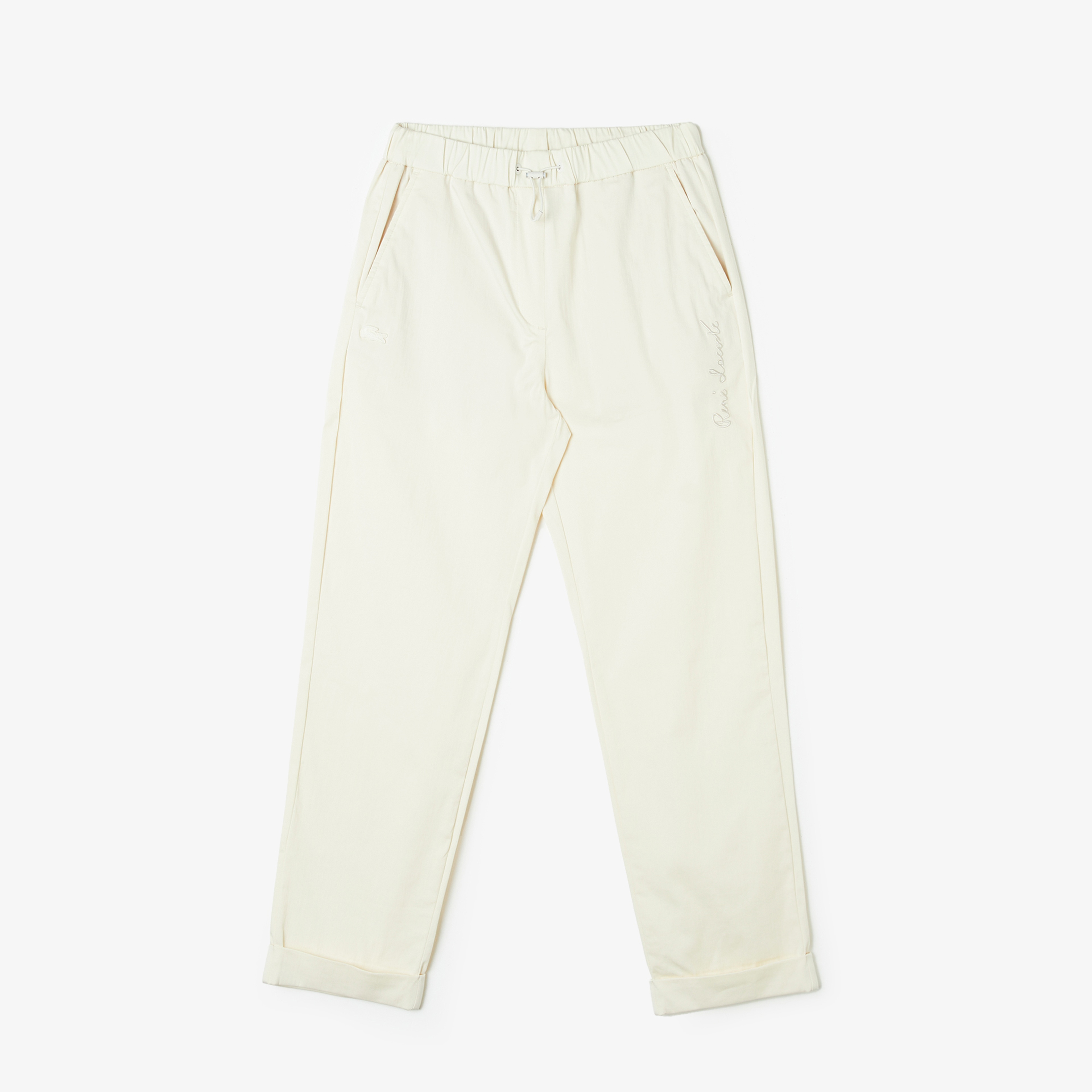 Lacoste Kadın Regular Fit Bej Pantolon