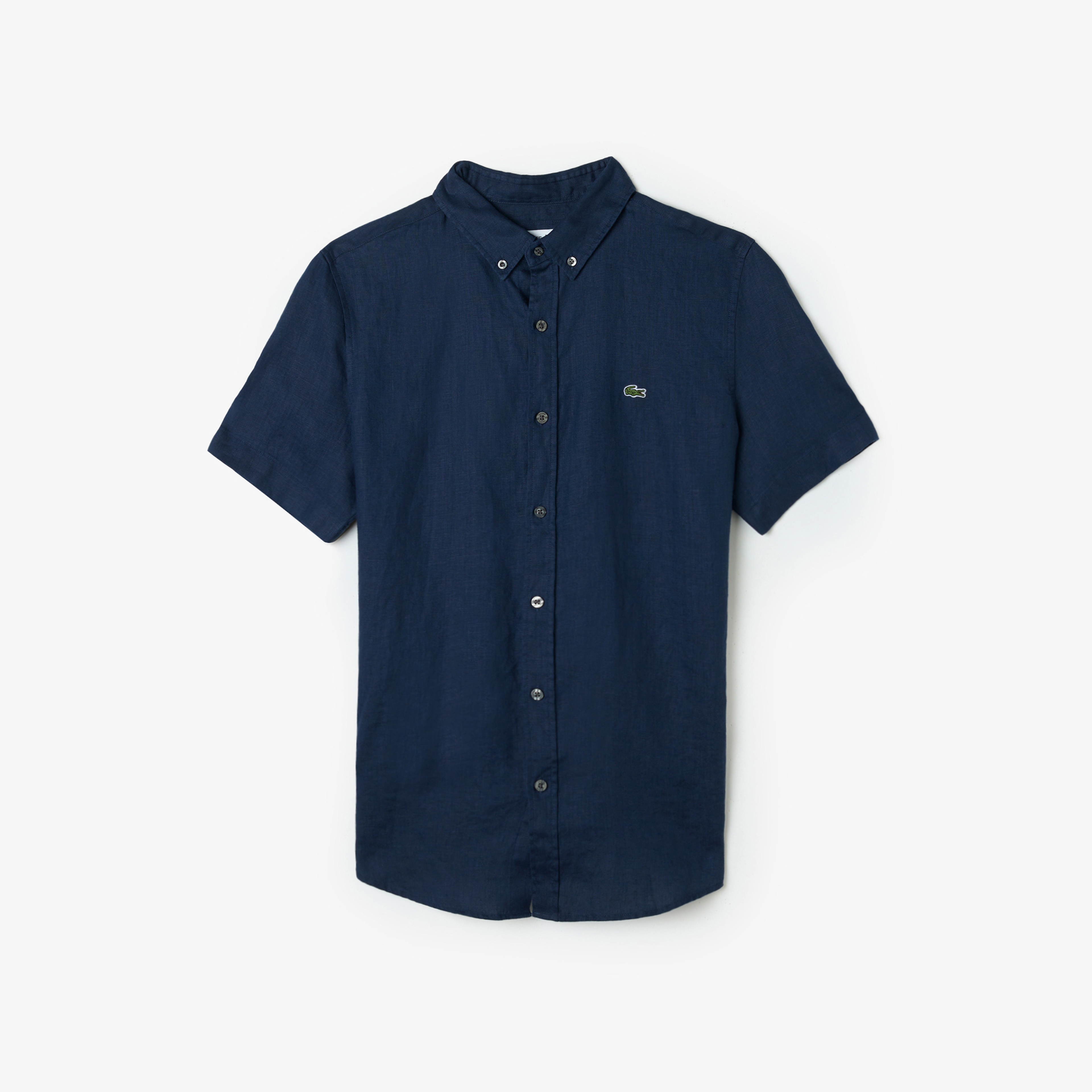 Lacoste Erkek Lacivert Kısa Kollu Gömlek