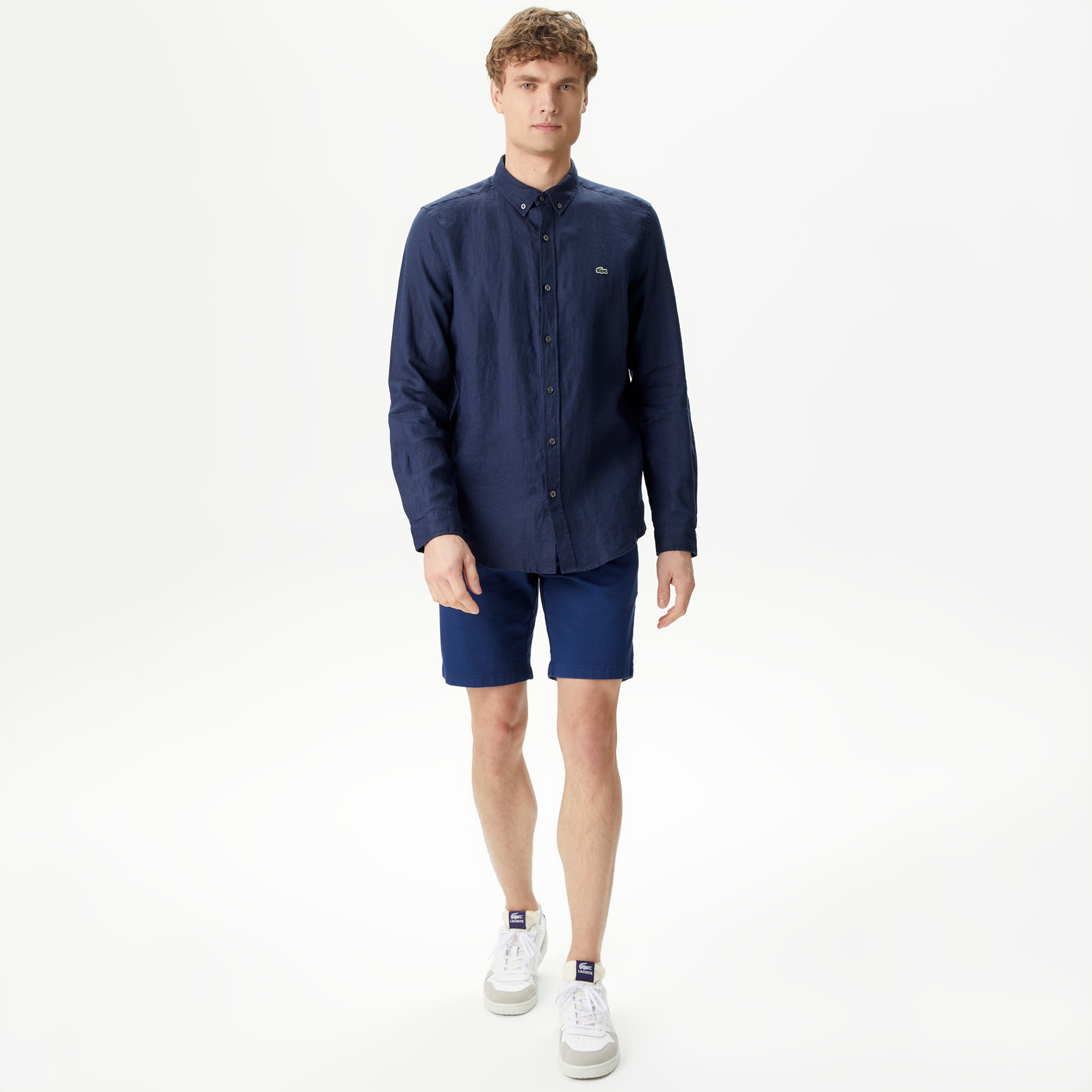Lacoste Erkek Lacivert Gömlek
