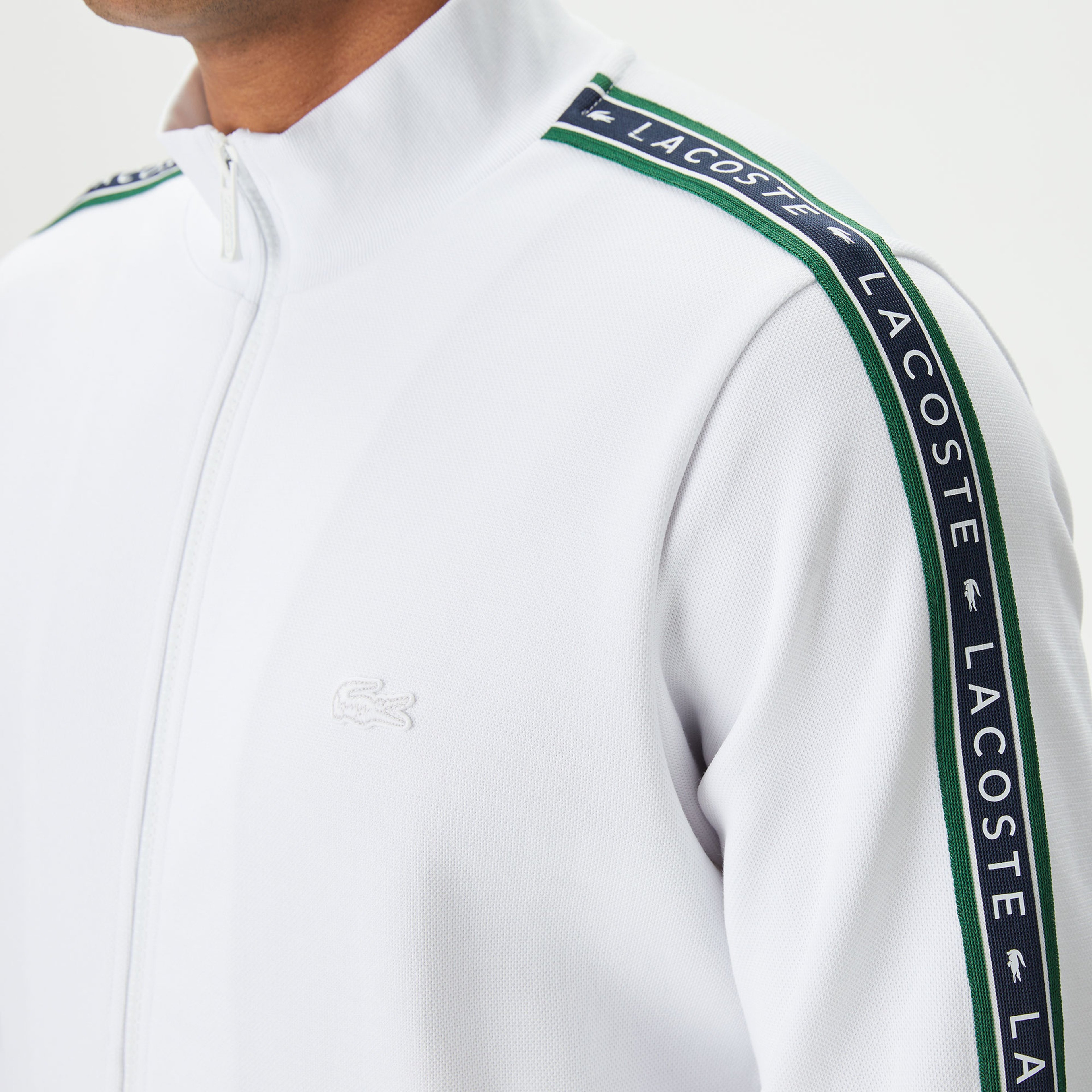 Lacoste Regular Fit Erkek Beyaz Eşofman Üstü