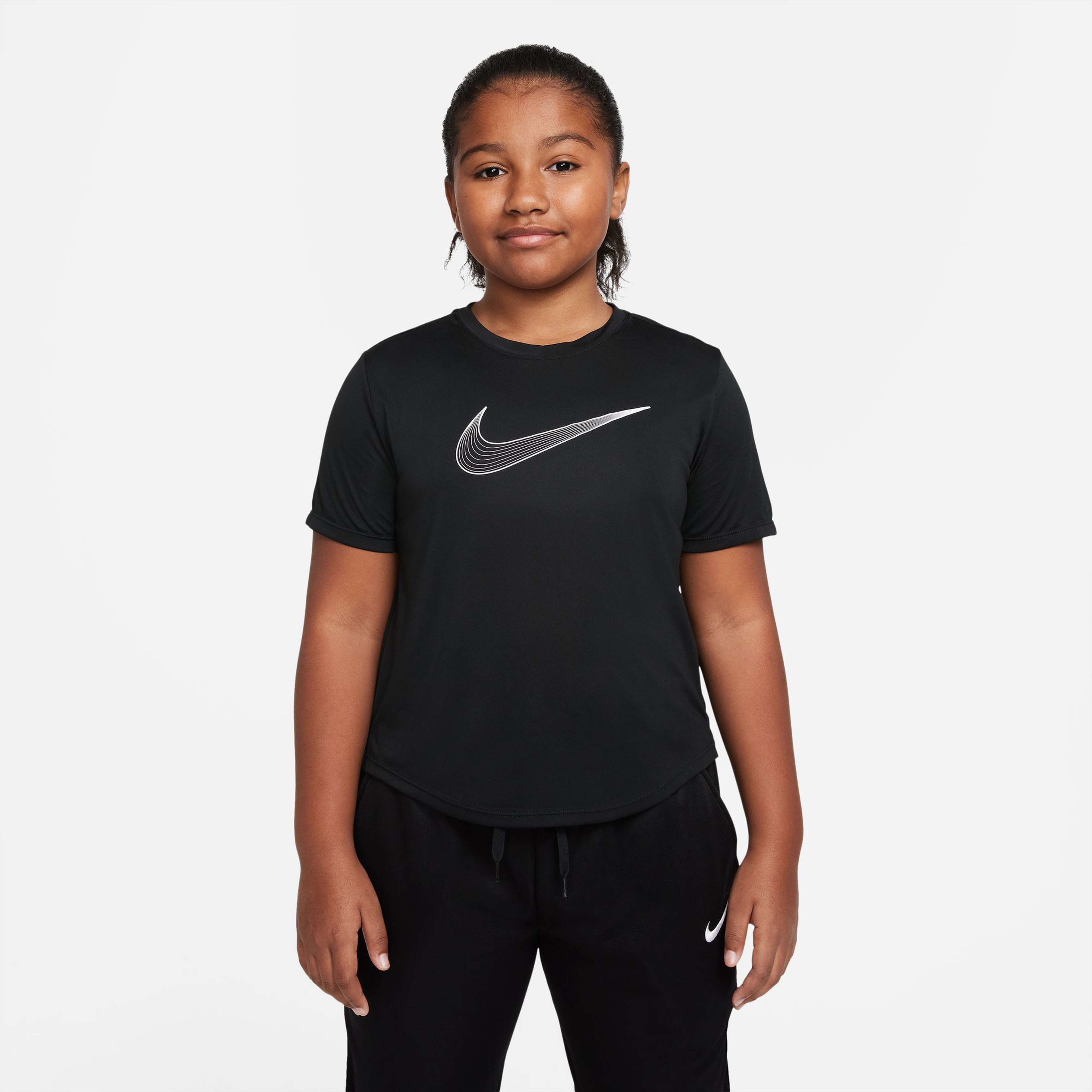 Nike Dri-Fit One Top Çocuk Siyah T-Shirt