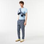 Erkek Regular Fit Monogram Lacivert Eşofman Altı