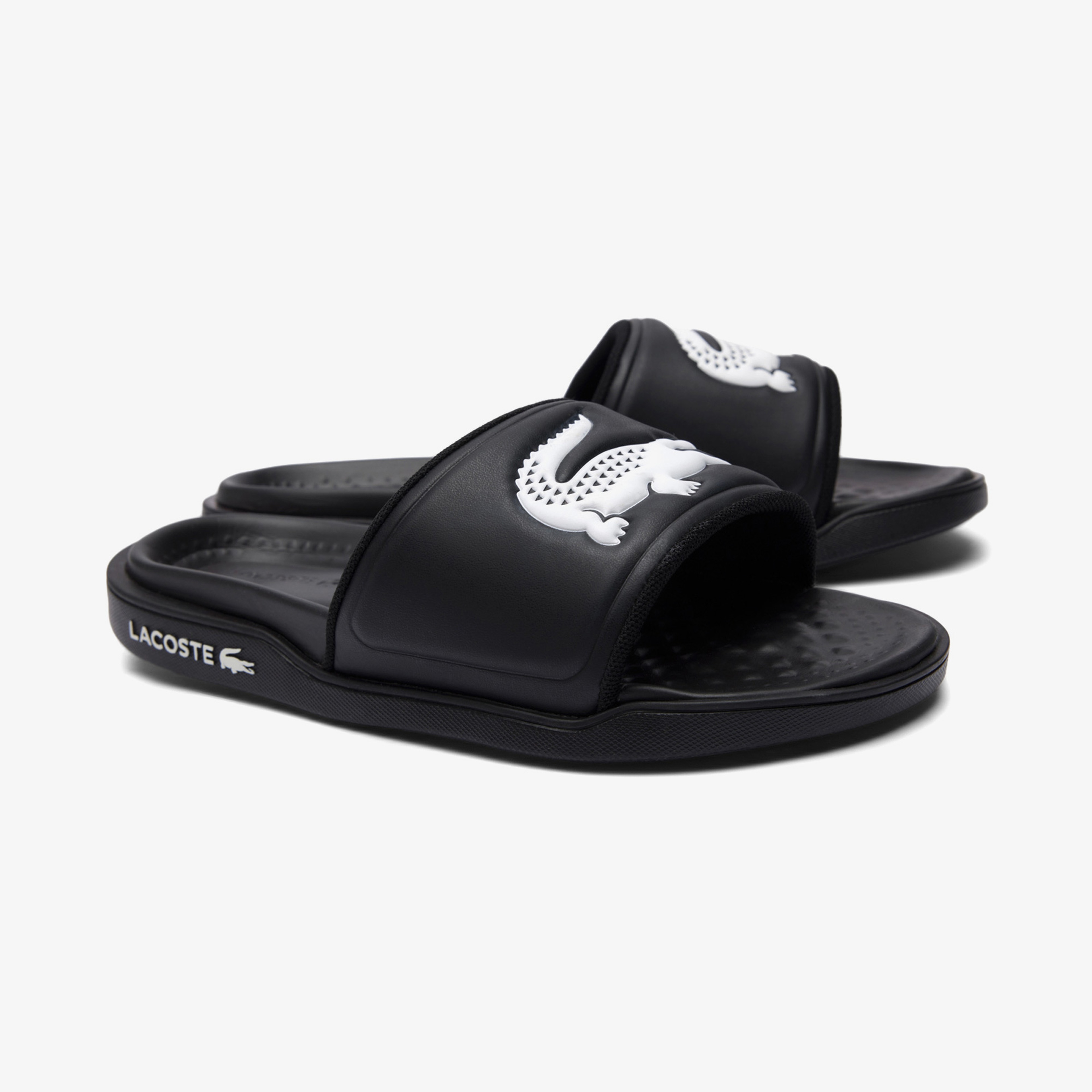 Lacoste Kadın Croco Dualiste Siyah Terlik