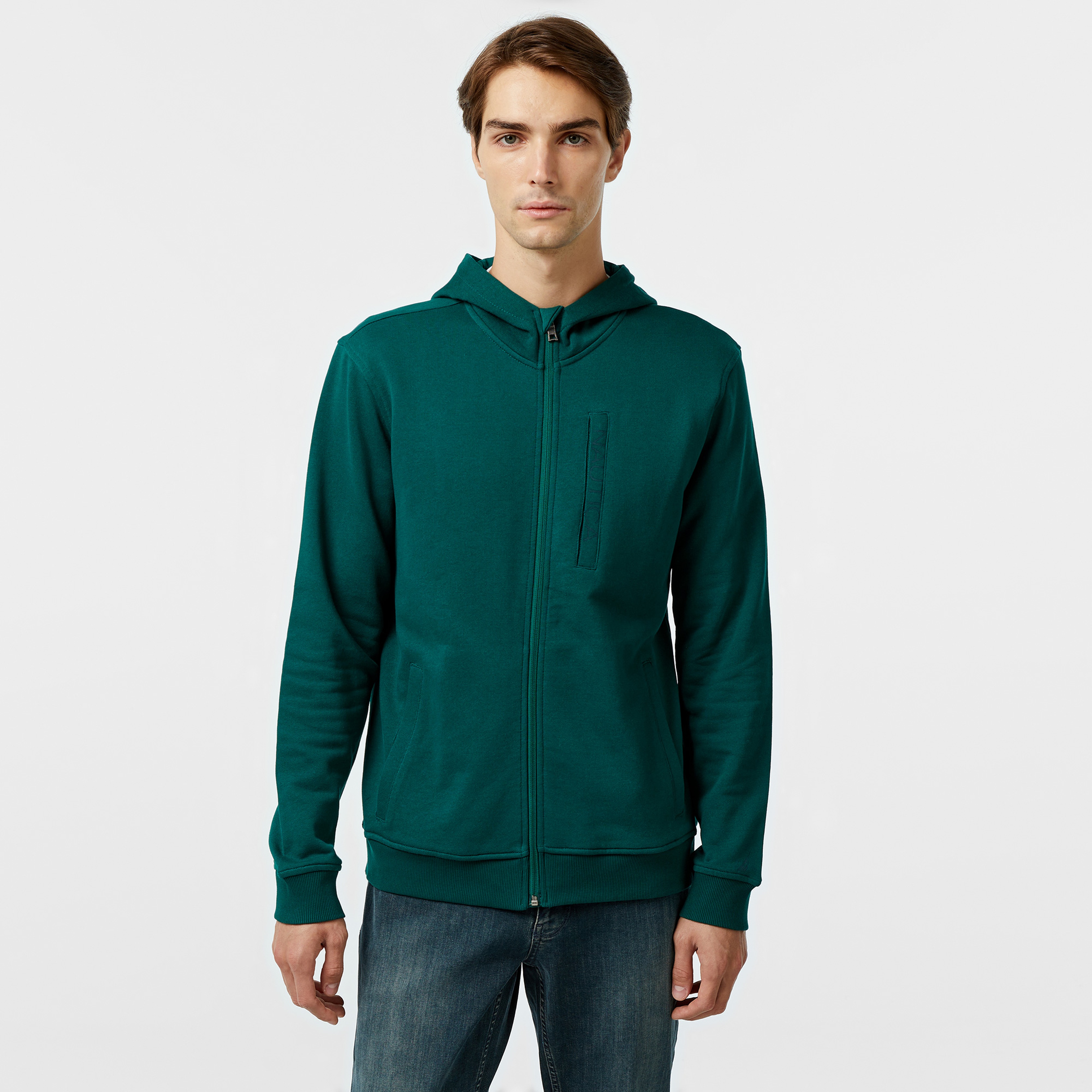 Nautica Erkek Yeşil Standart Fit Sweatshirt