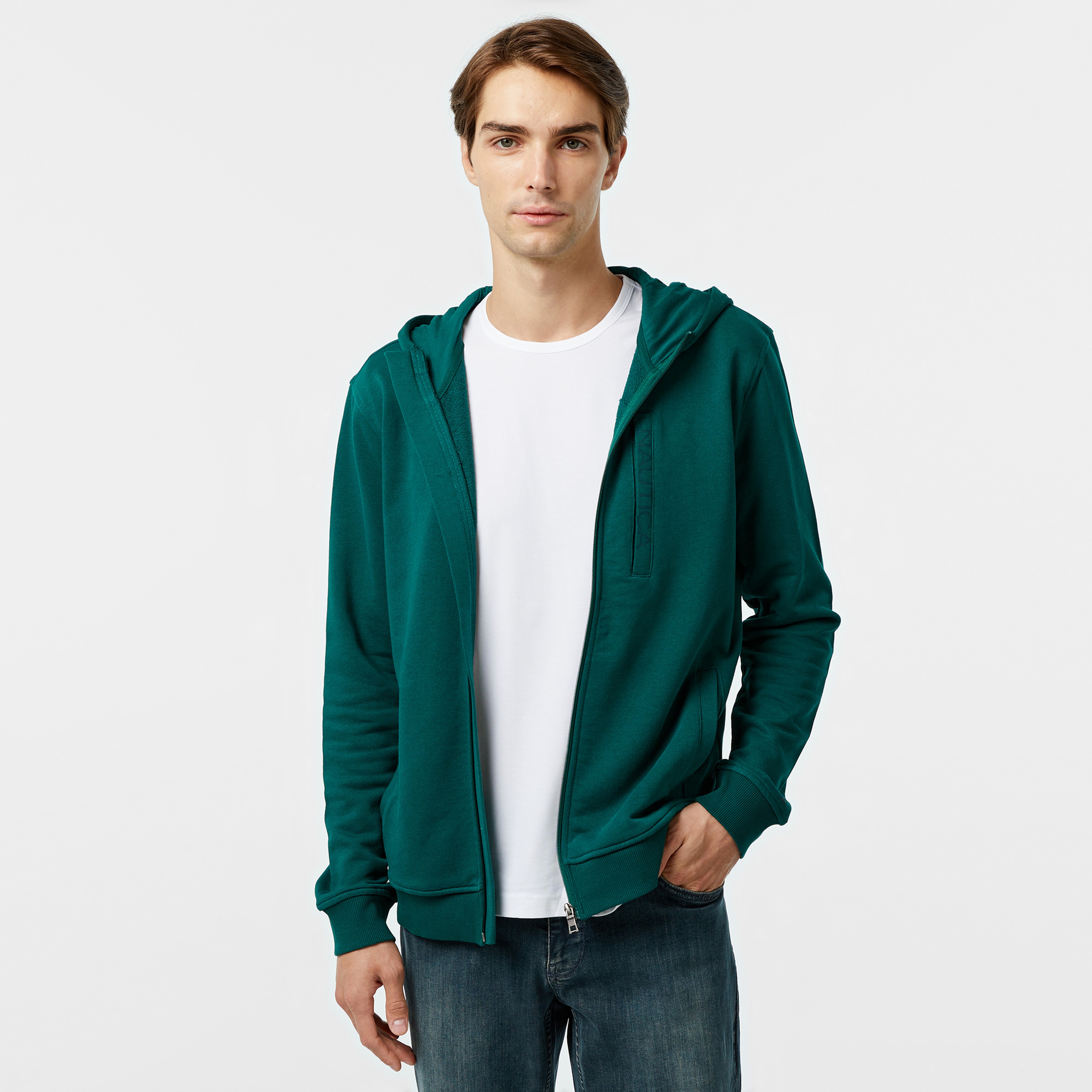 Nautica Erkek Yeşil Standart Fit Sweatshirt