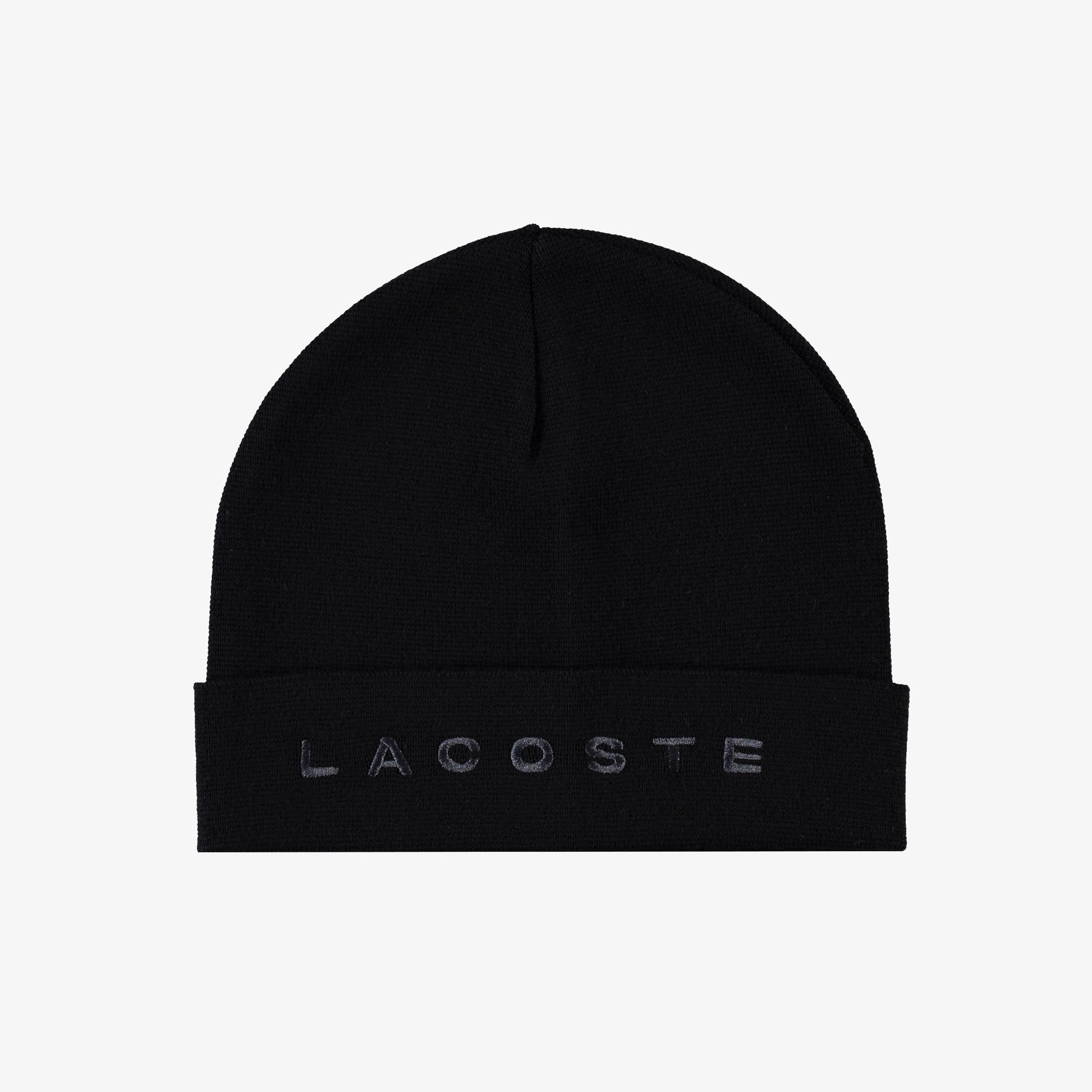 Lacoste Erkek Baskılı Yün Siyah Bere