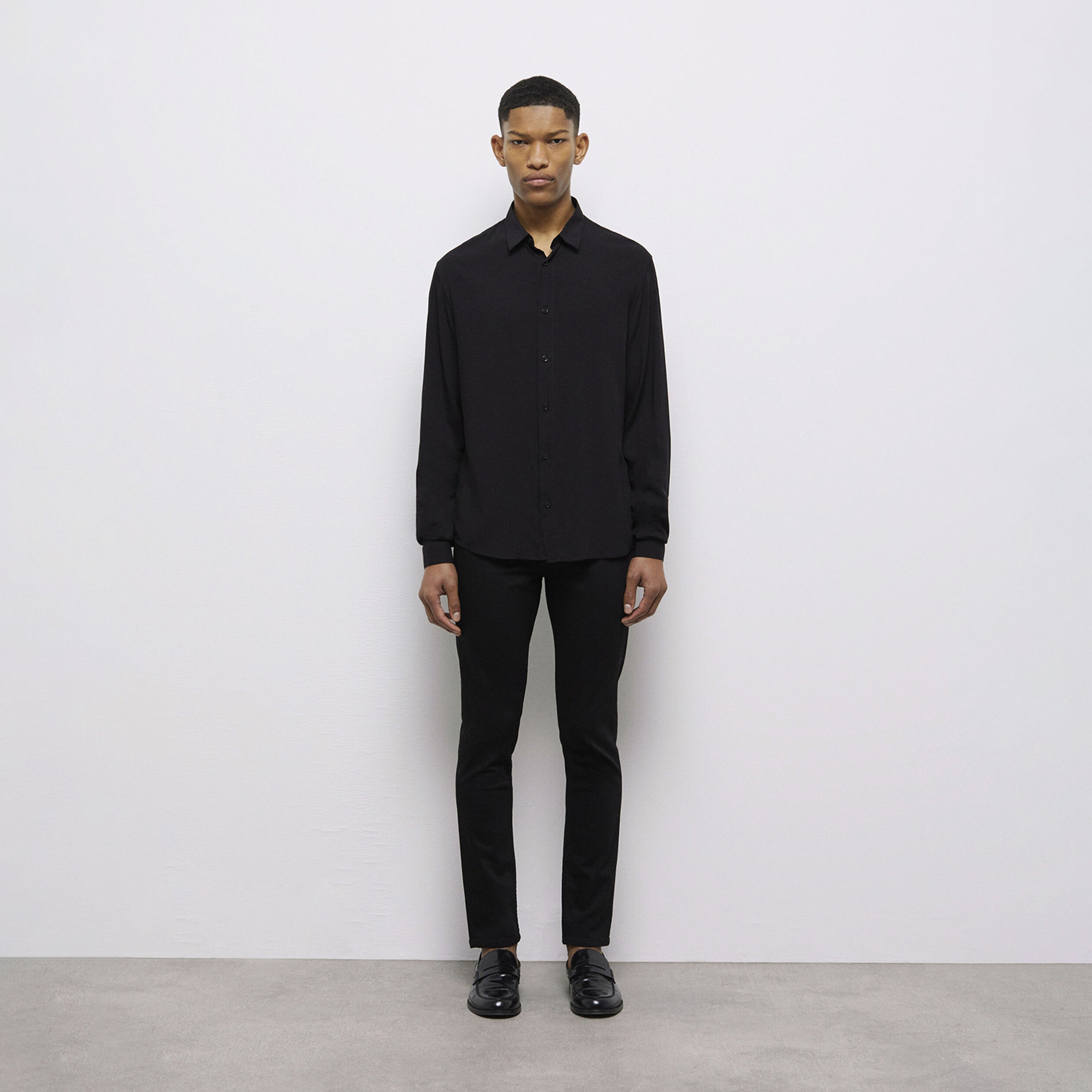 The Kooples Classic Erkek Siyah Gömlek