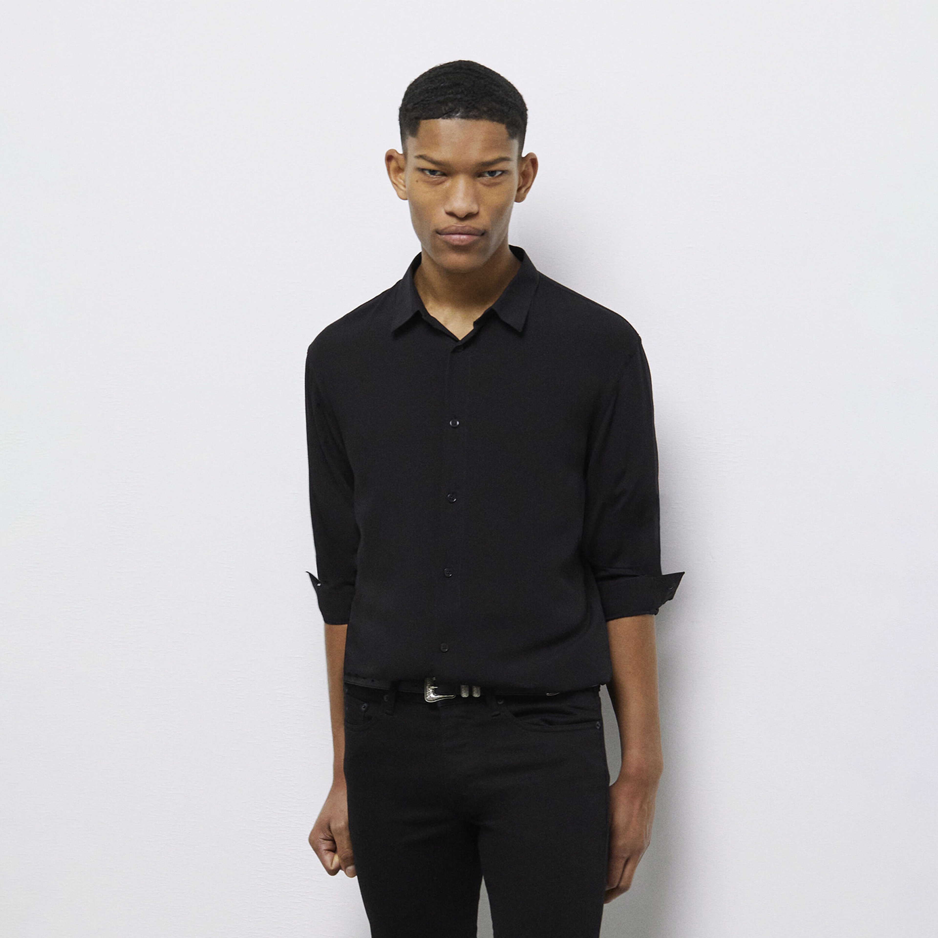 The Kooples Classic Erkek Siyah Gömlek