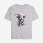 KADIN BASKILI GRİ T-SHIRT