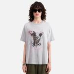 KADIN BASKILI GRİ T-SHIRT