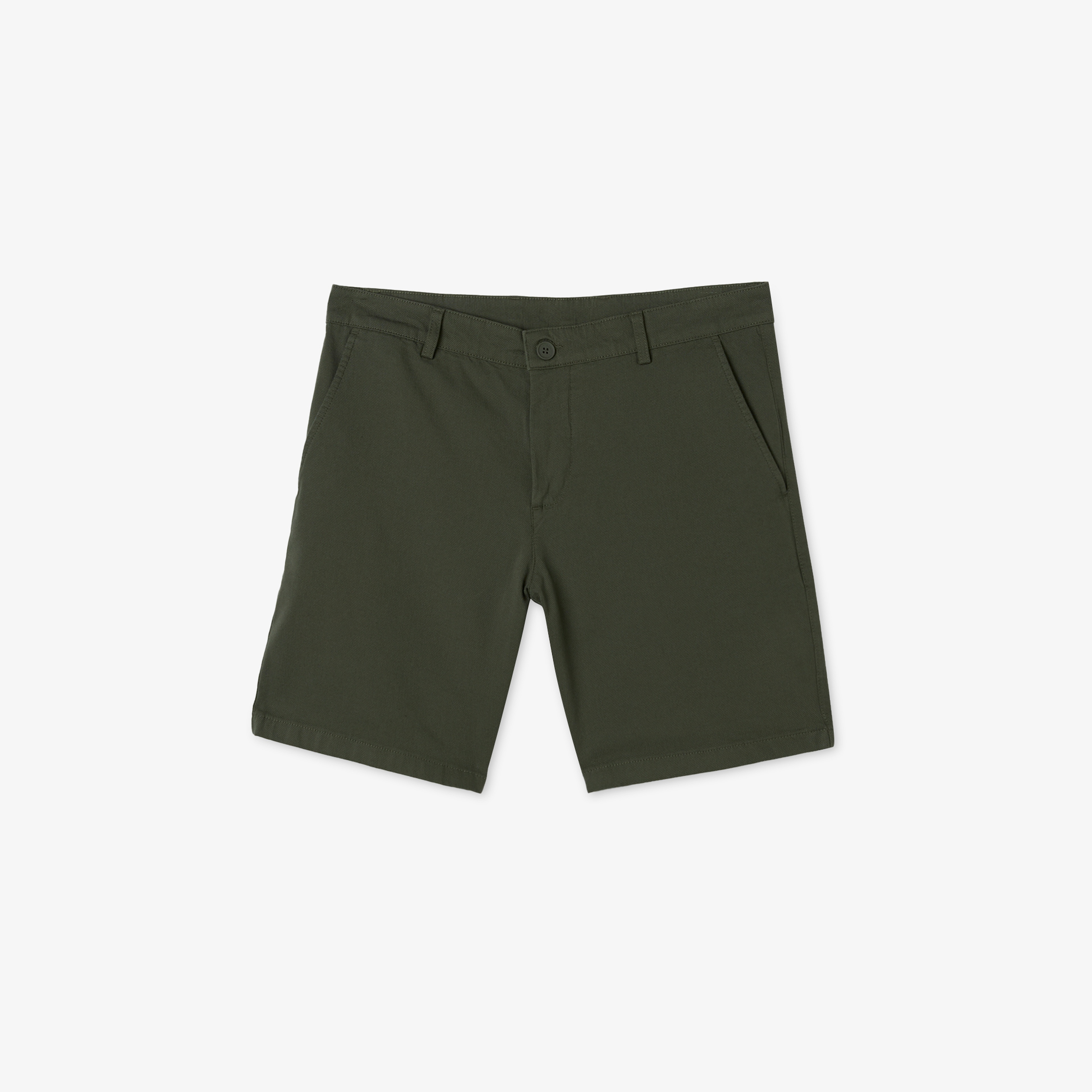 Erkek Slim Fit Haki Bermuda