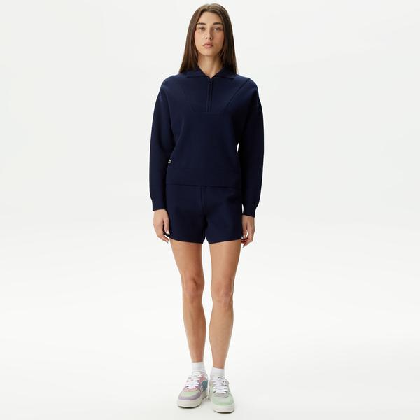 Kadın Relaxed Fit Lacivert Şort