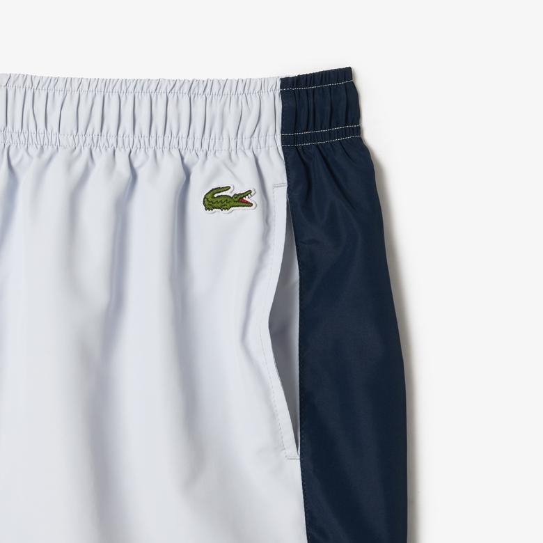 Erkek Renk Bloklu Renkli Mayo Şort